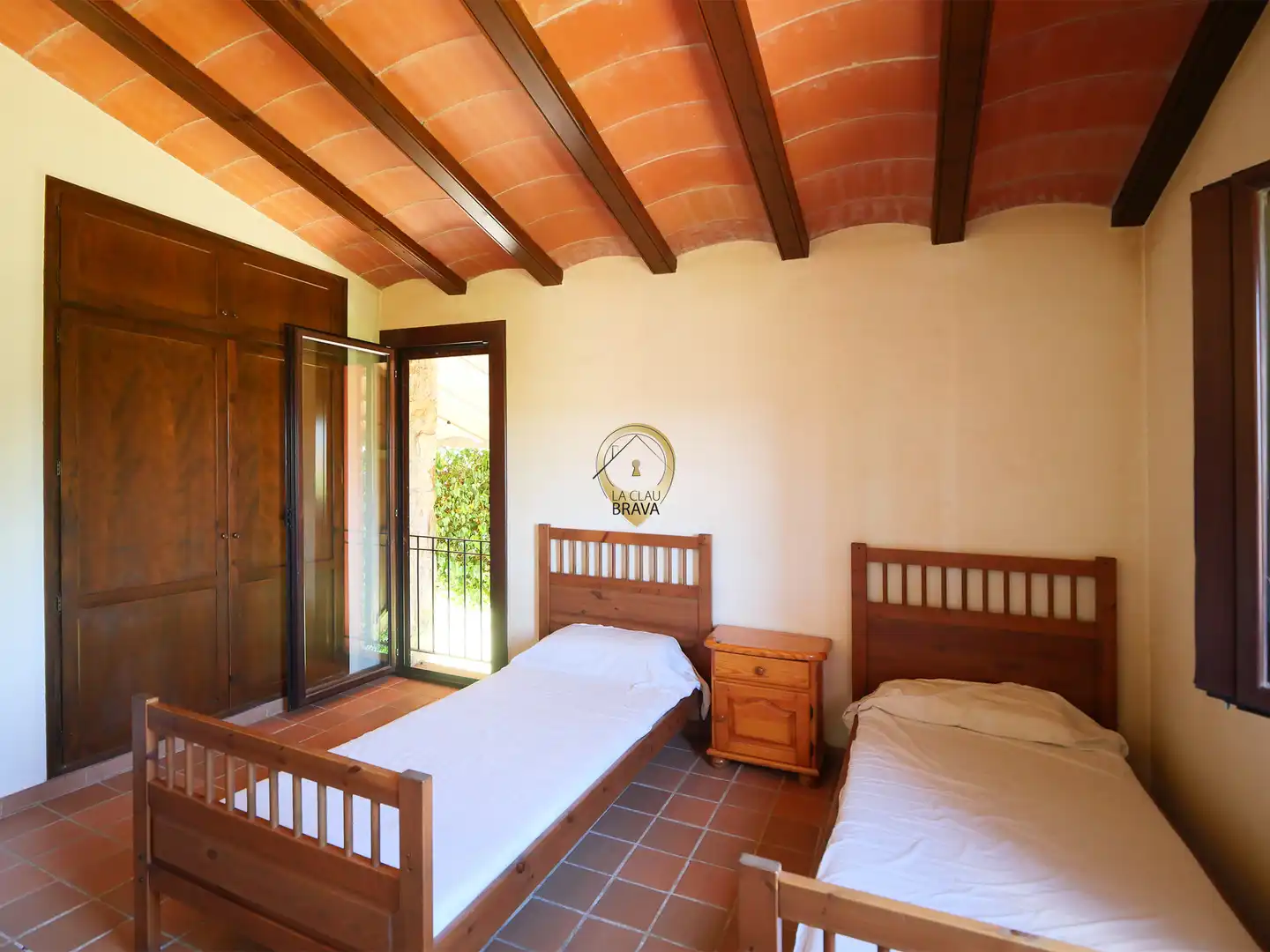 Schlafzimmer von Country house zum Verkauf in Cassà de la Selva mit Heizung, Privatgarten und Abstellraum