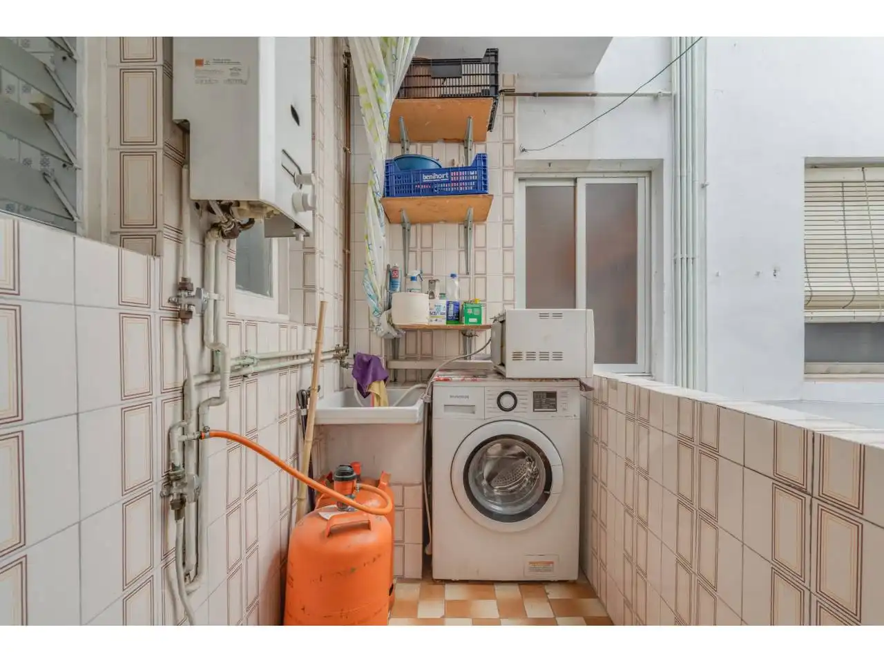 Balcony of Flat for sale in Terrassa  with Air Conditioner