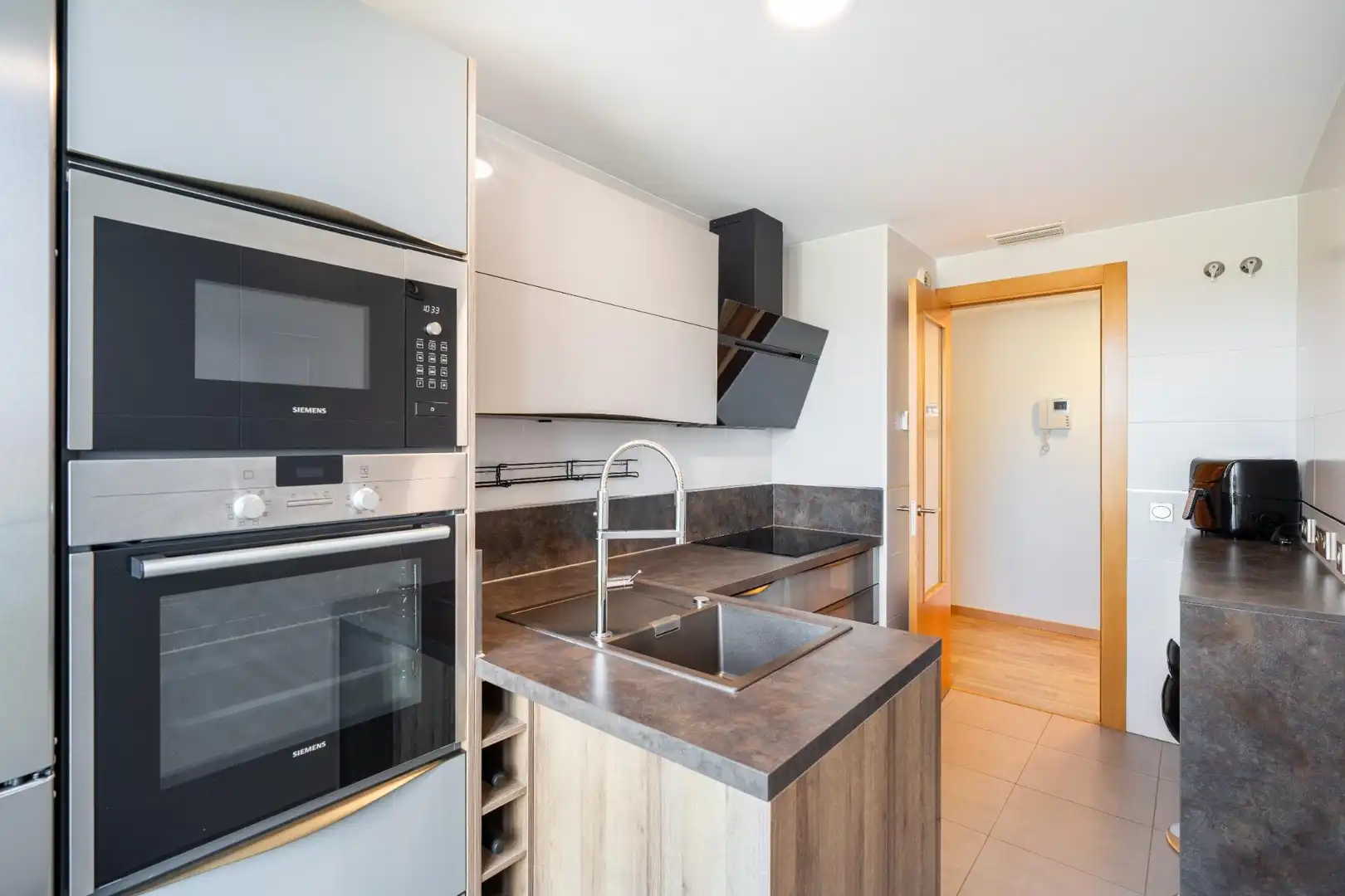 Kitchen of Flat for sale in Almería  with Air Conditioner, Terrace and Storage room