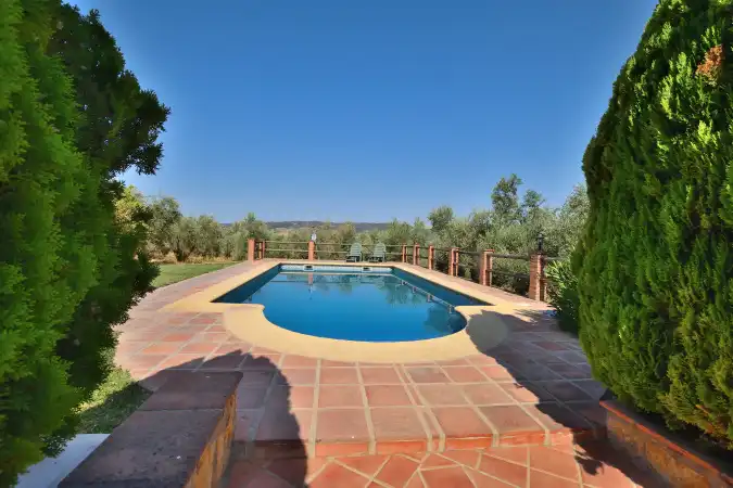 Piscina de Finca rústica en venta en Arriate con Jardín privado, Terraza y Piscina