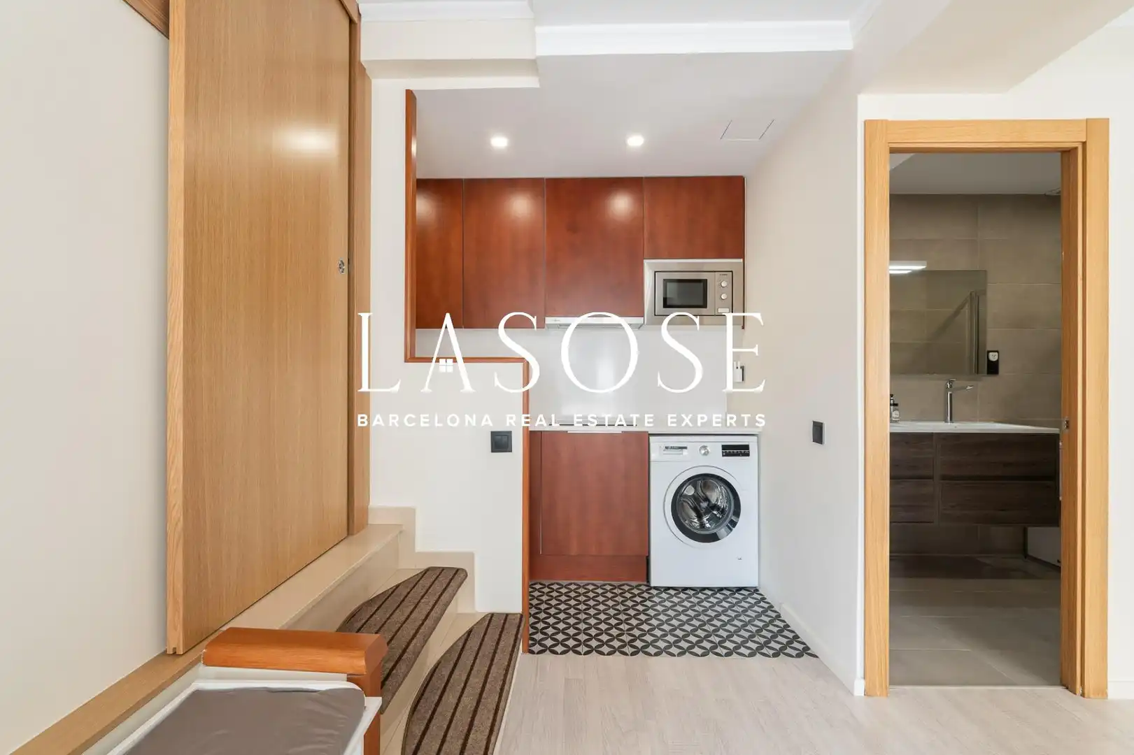 Dormitori de Loft de lloguer en Barcelona amb Aire condicionat, Jardí privat i Terrassa