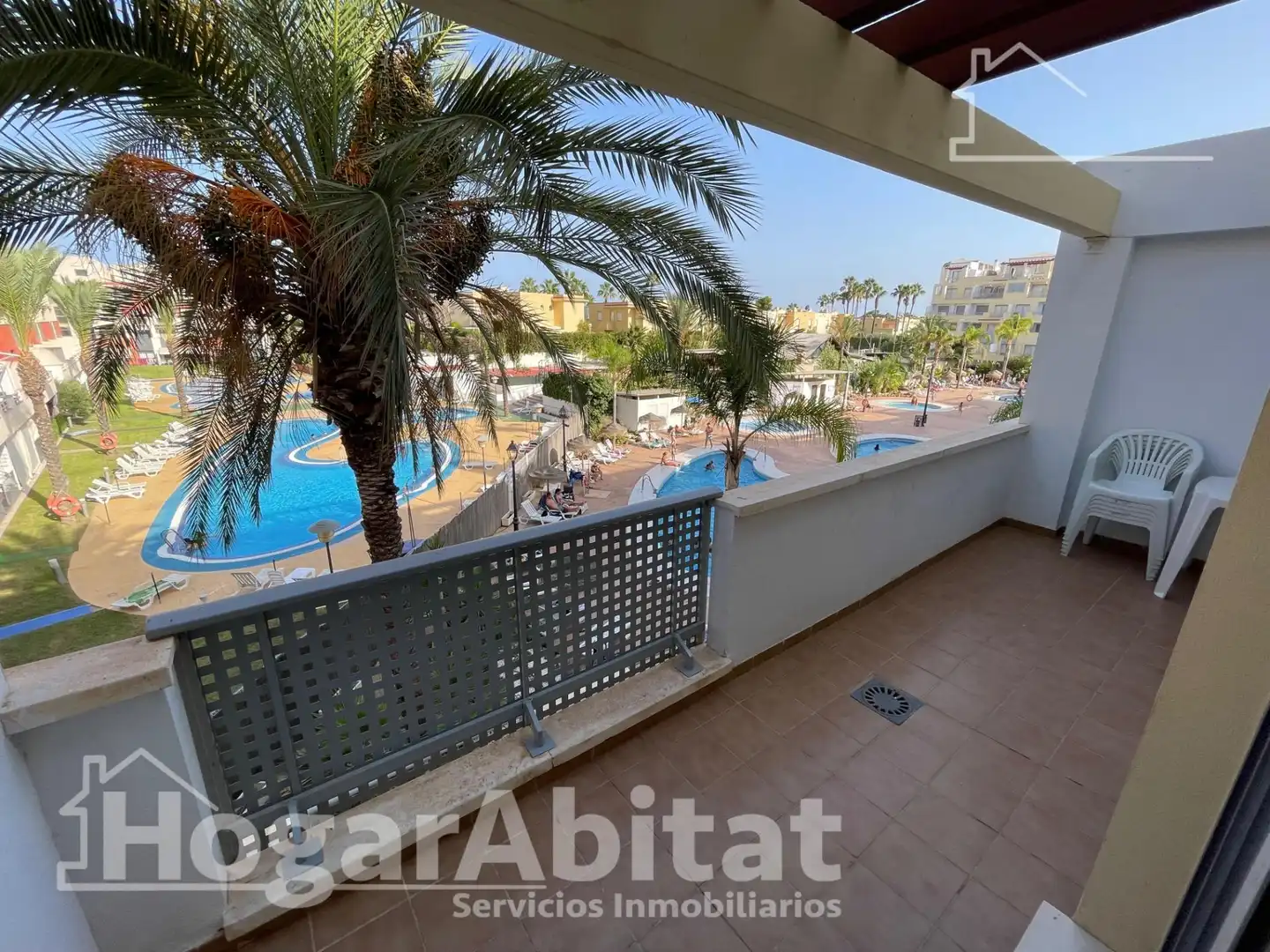Exterior view of Flat for sale in Vera  with Air Conditioner, Private garden and Terrace