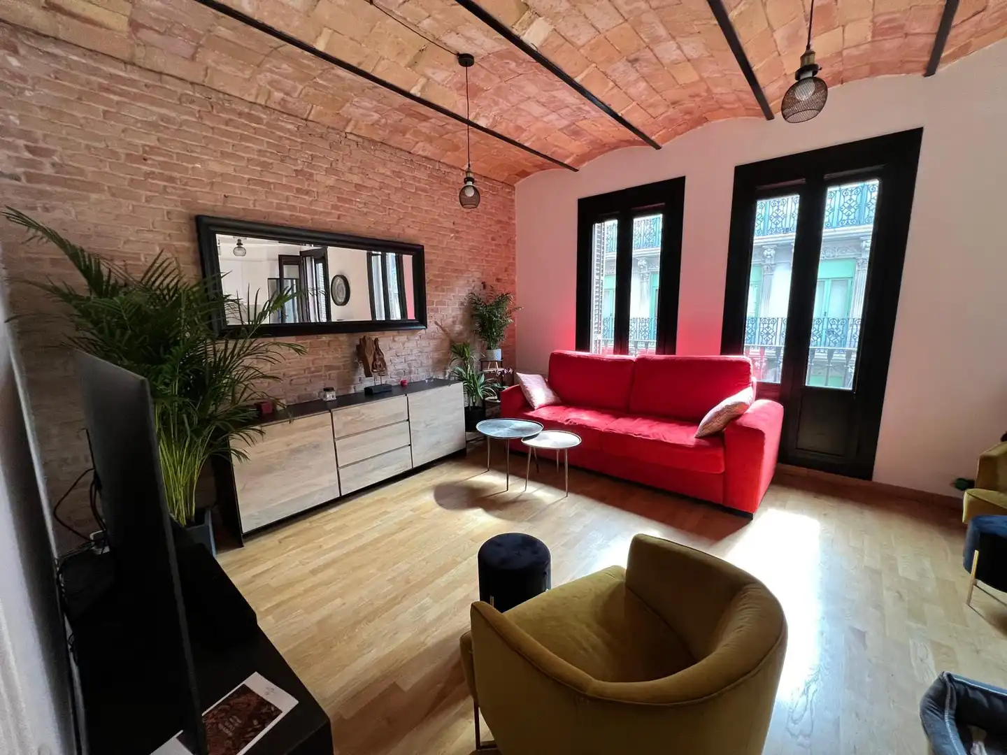 Sala d'estar de Apartament en venda en Barcelona amb Aire condicionat, Calefacció i Parquet