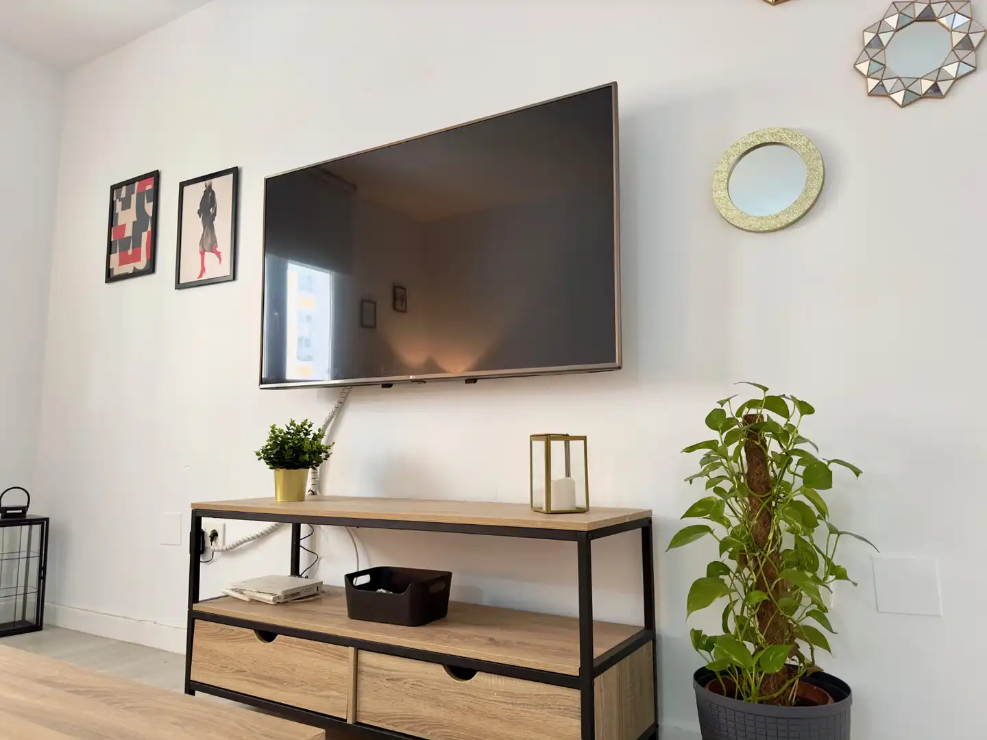 Sala de estar de Apartamento en venta en Málaga con Aire acondicionado, Parquet y Amueblado