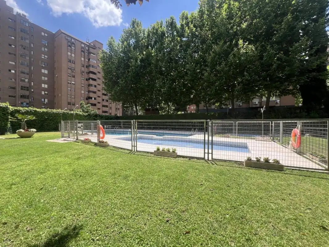 Swimming pool of Flat for rent in Madrid  with Air Conditioner, Heating and Swimming Pool