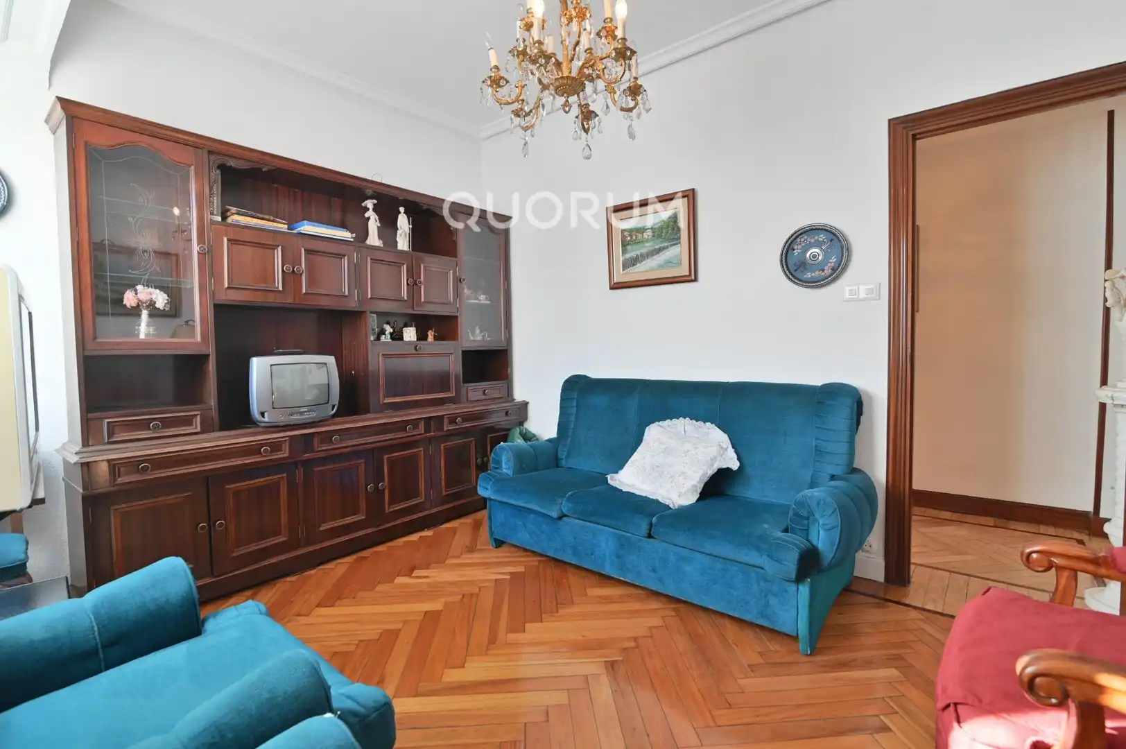Sala de estar de Piso en venta en Barakaldo  con Terraza, Amueblado y Balcón