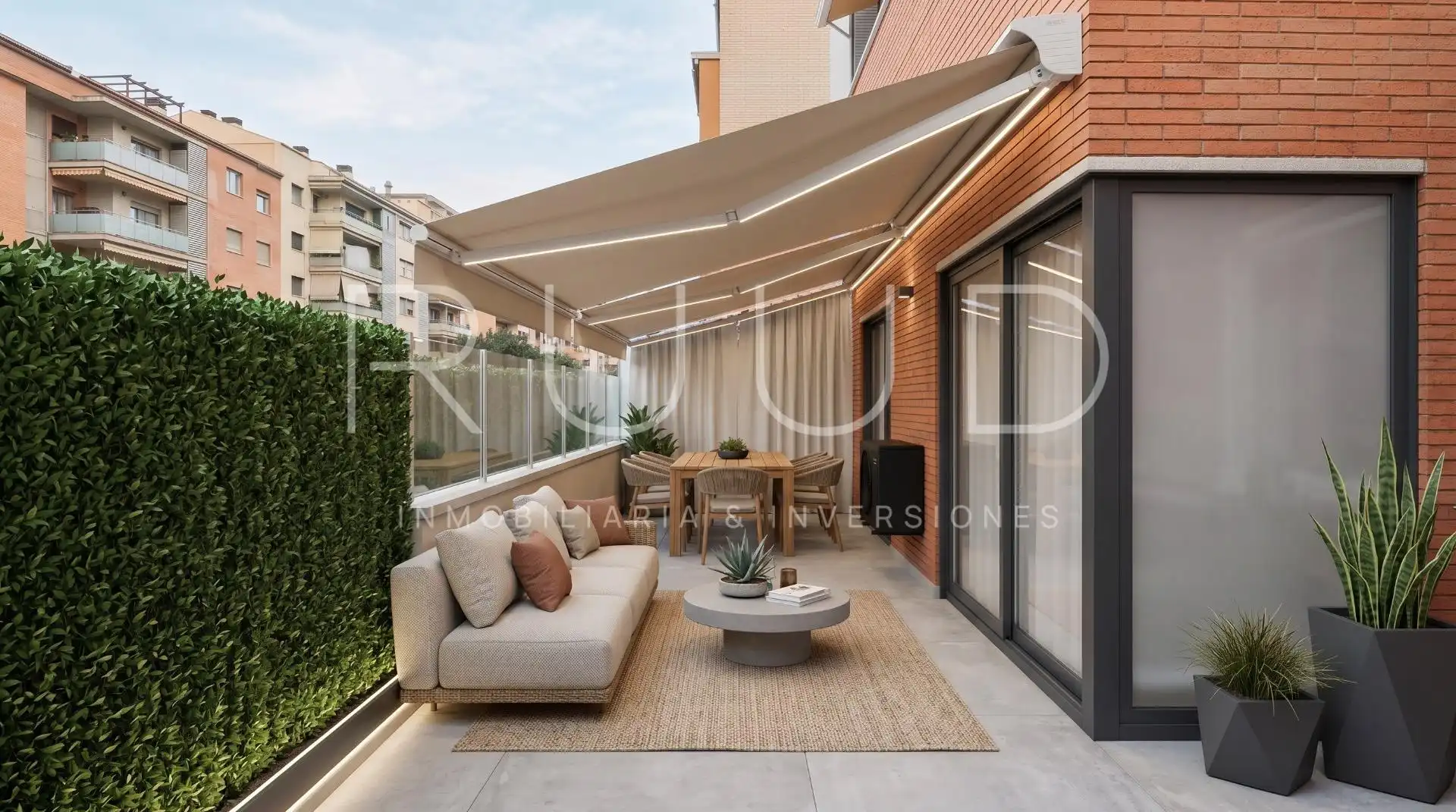 Terrace of Flat for sale in Castelldefels  with Air Conditioner, Heating and Private garden