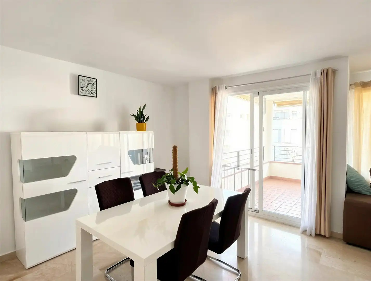 Menjador de Apartament de lloguer en  Palma de Mallorca amb Aire condicionat, Calefacció i Terrassa