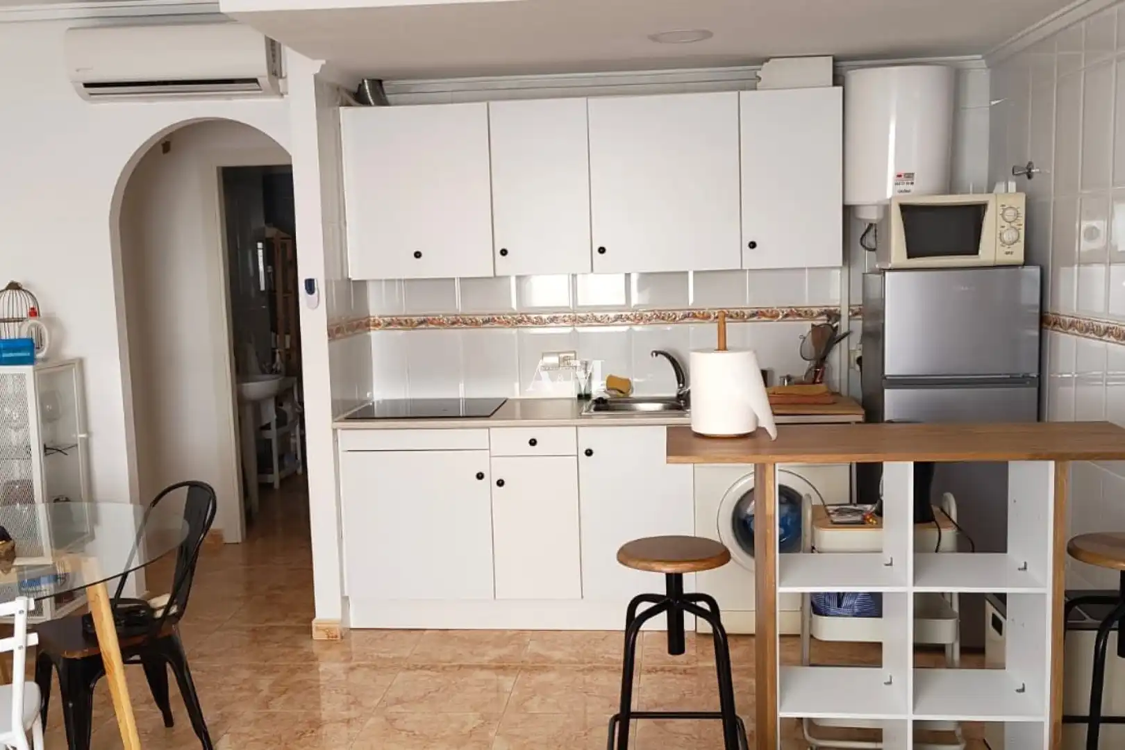 Küche von Wohnung zur Miete in Torrevieja mit Terrasse, Schwimmbad und Möbliert