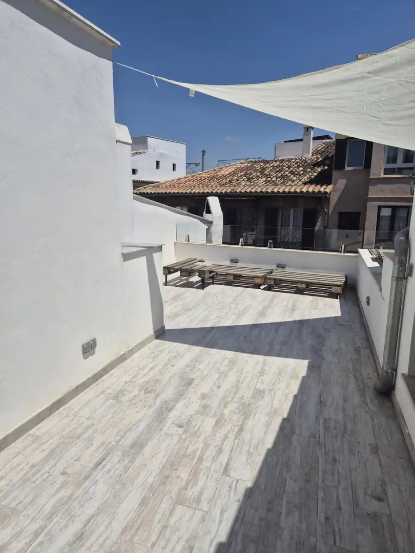 Terrace of Attic for rent in  Palma de Mallorca  with Air Conditioner, Heating and Terrace