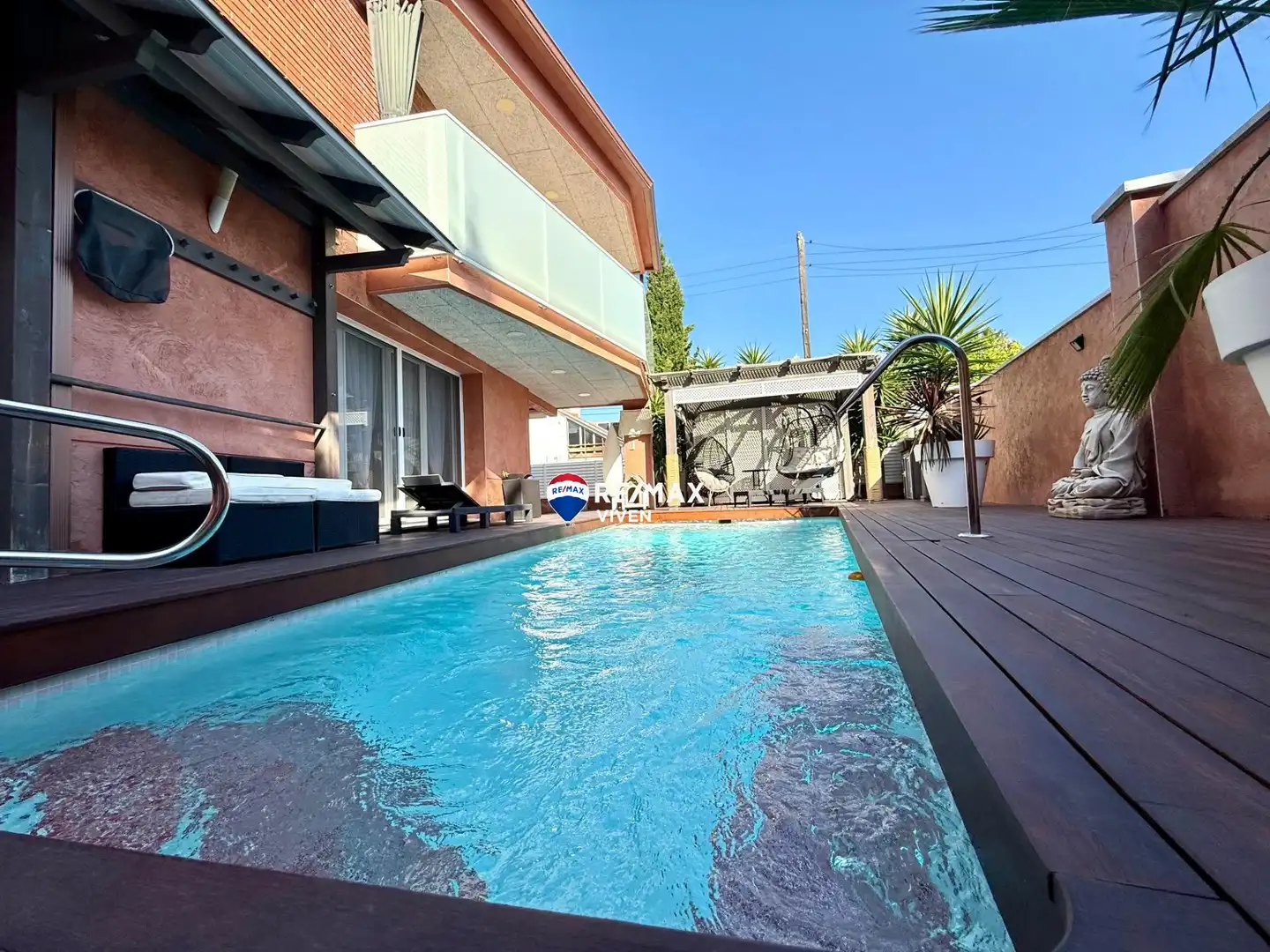 Swimming pool of Houses for sale in Cunit  with Air Conditioner, Private garden and Terrace