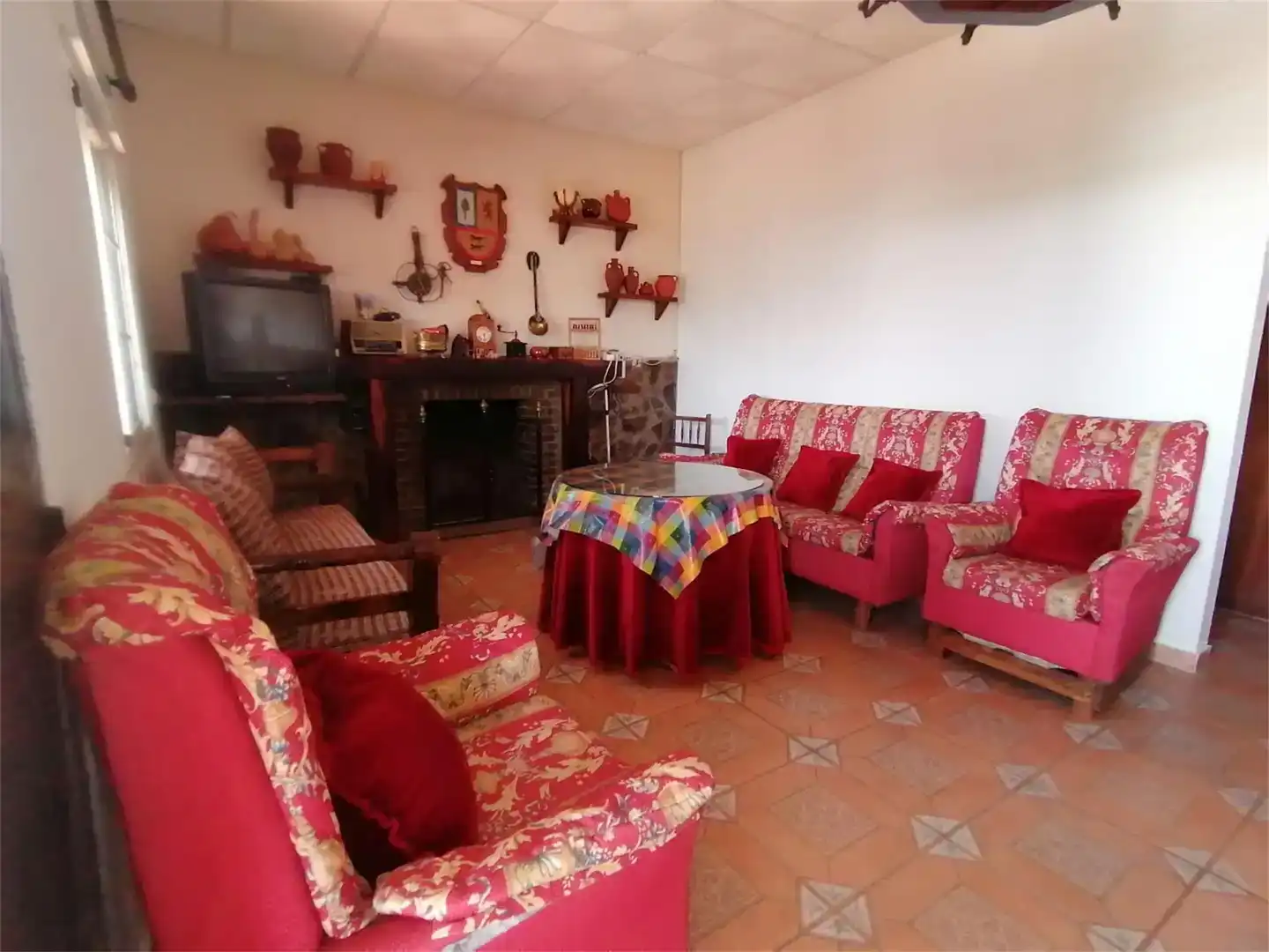 Sala de estar de Finca rústica en venta en Malpartida de la Serena