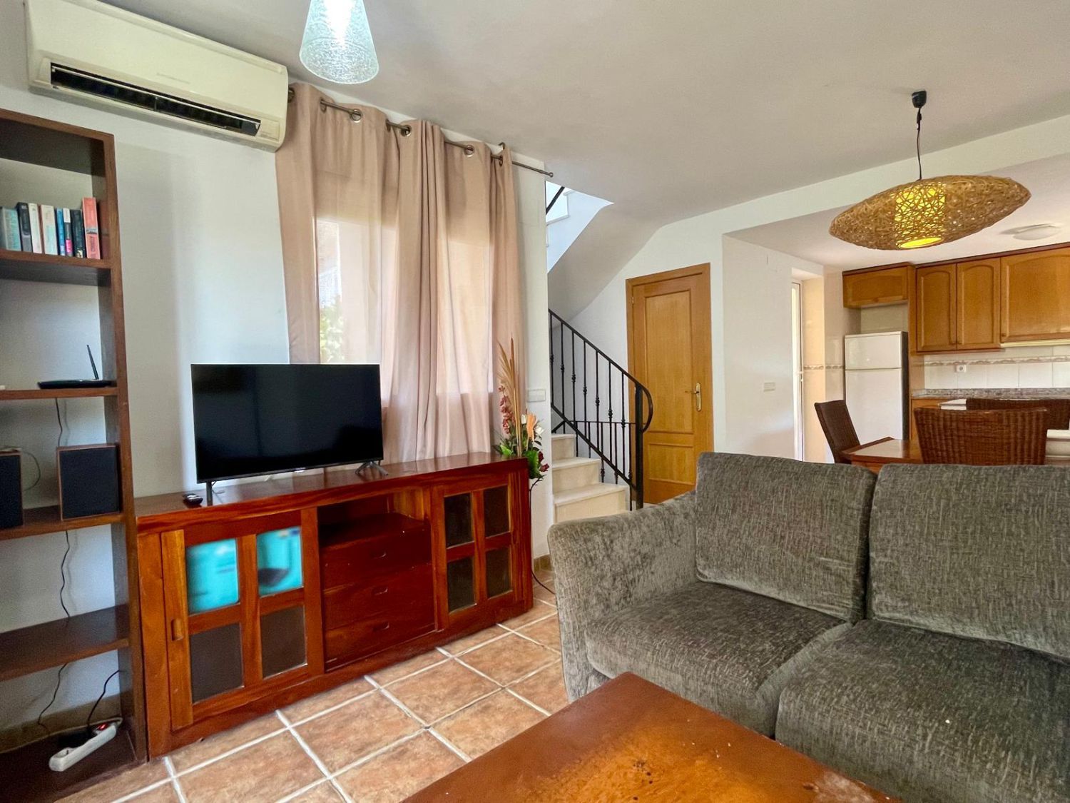 Sala d'estar de Casa o xalet en venda en Peñíscola / Peníscola amb Aire condicionat, Terrassa i Traster