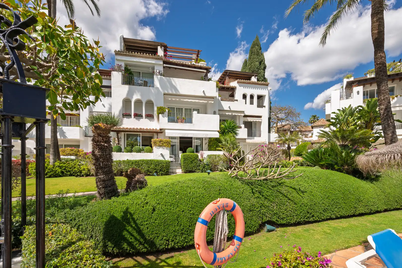 Garden of Ground floor for sale in Estepona  with Air Conditioner, Terrace and Swimming Pool
