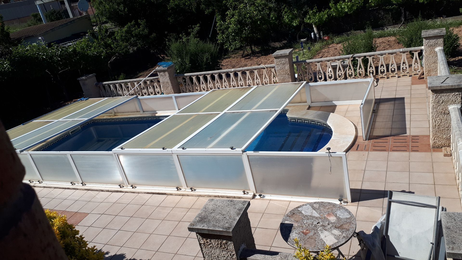 Swimming pool of House or chalet for sale in Rodonyà  with Air Conditioner, Storage room and Swimming Pool