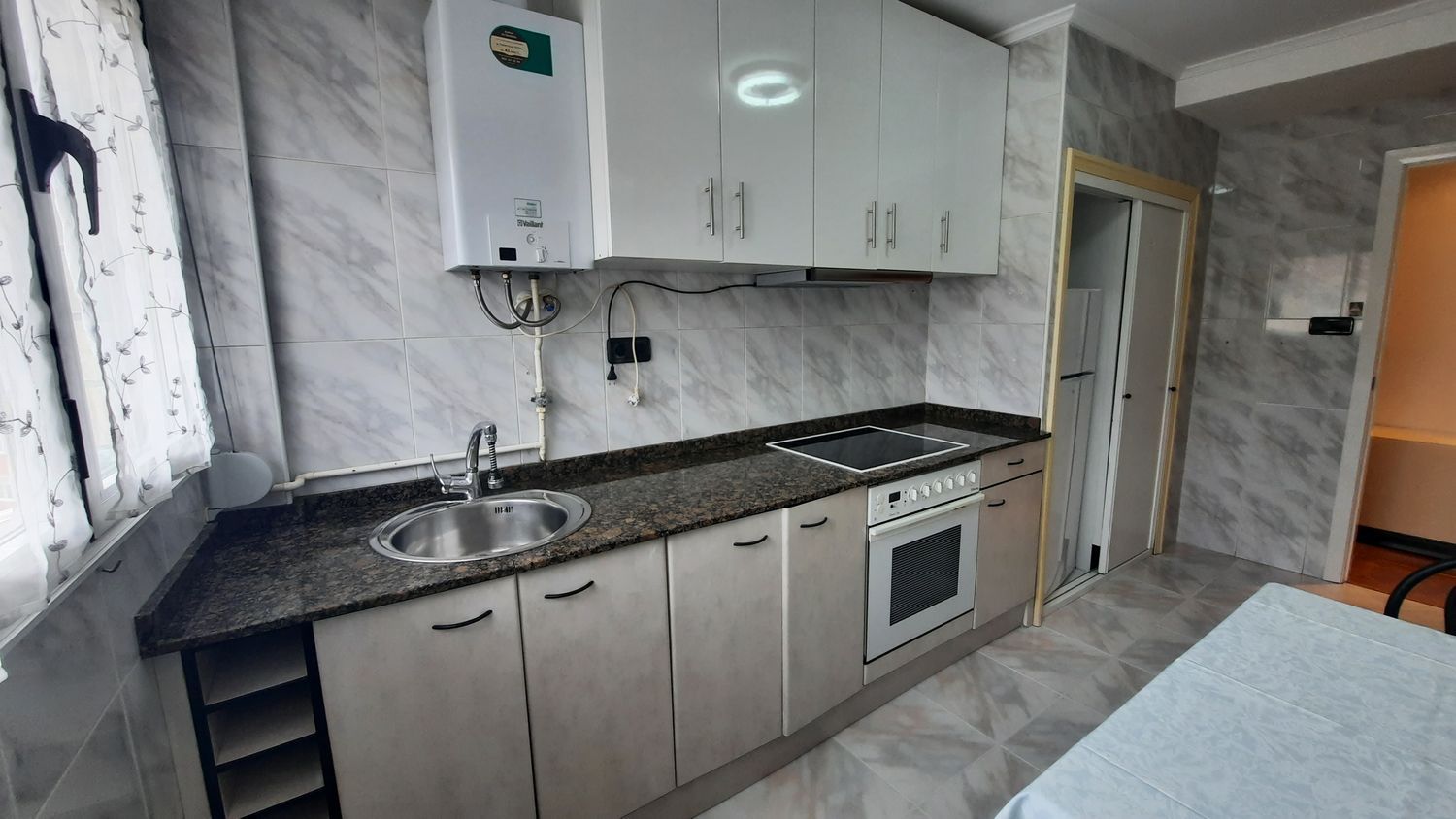 Kitchen of Flat for sale in Gijón   with Heating, Storage room and Swimming Pool
