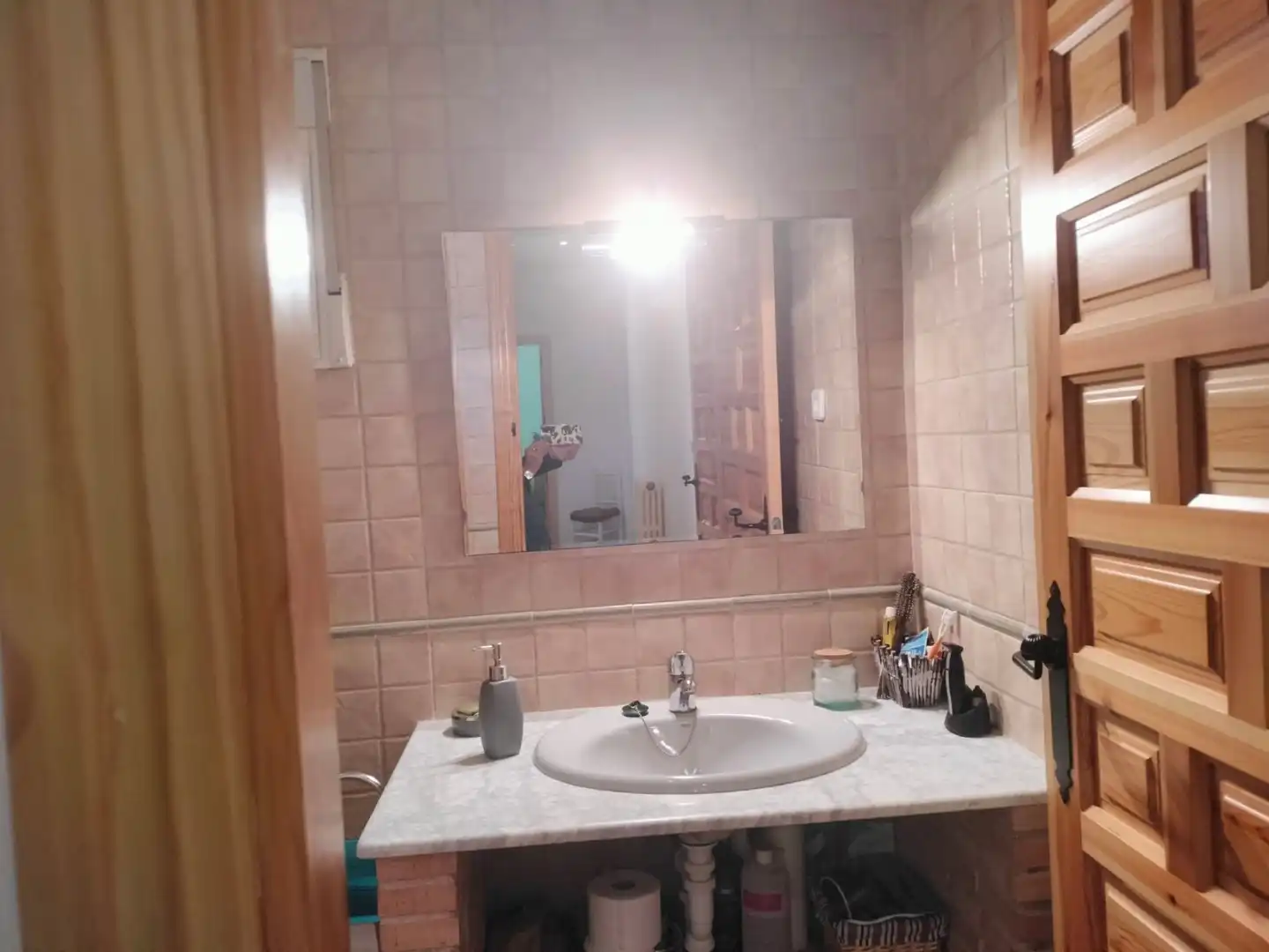 Badezimmer von Haus oder Chalet zum Verkauf in Almodóvar del Campo mit Heizung, Terrasse und Abstellraum