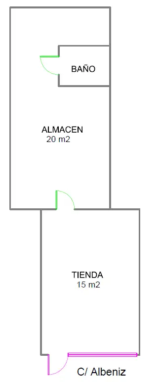 Geschaftsraum zum Verkauf in Calle Albéniz, San Martín del Rey Aurelio