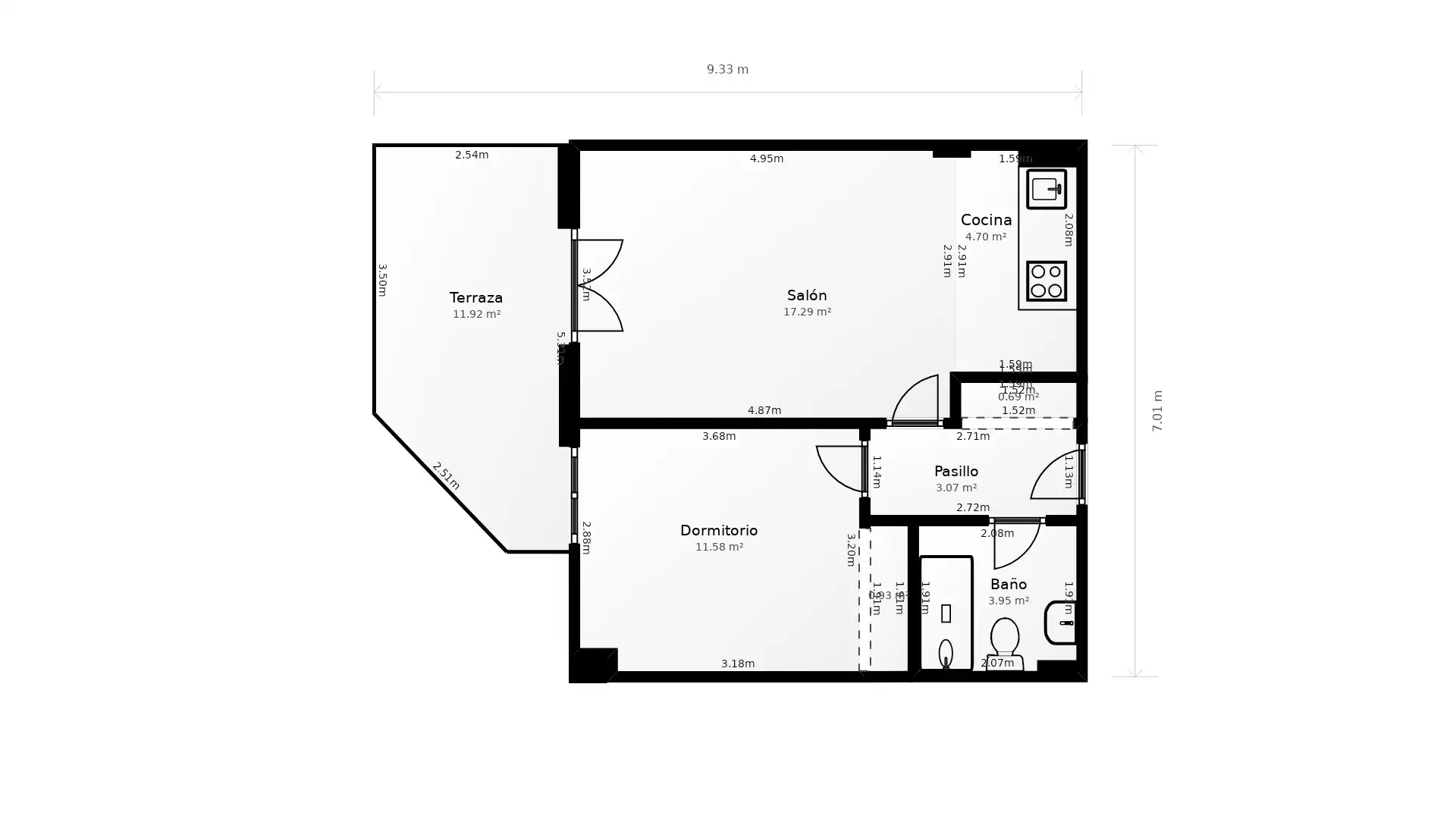 Piso en venta en Tarancón, Cuenca