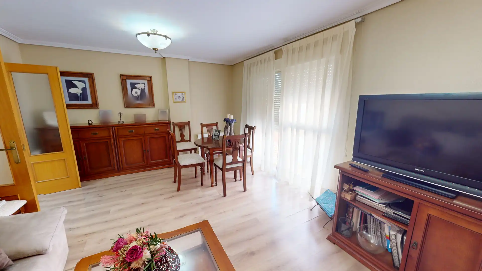 Wohnzimmer von Wohnung zum Verkauf in Sant Joan d'Alacant mit Klimaanlage und Ofen