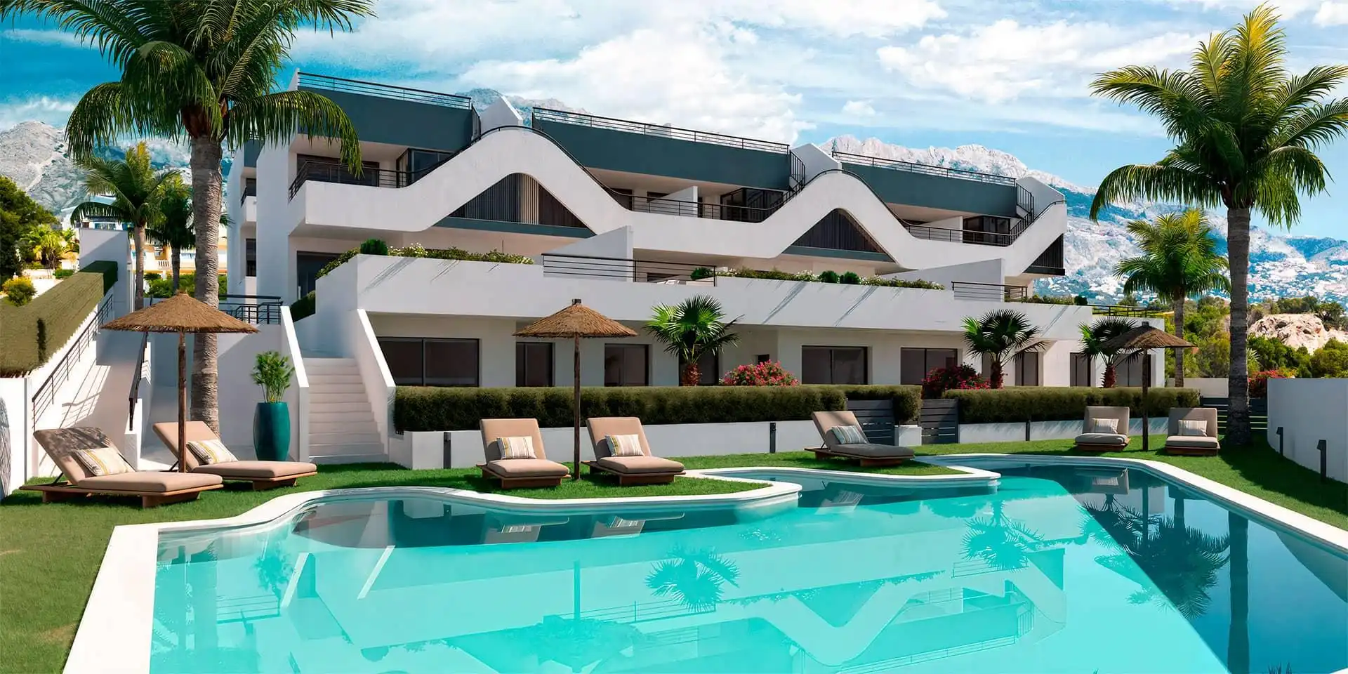 Piscina de Ático en venta en L'Alfàs del Pi con Piscina comunitaria