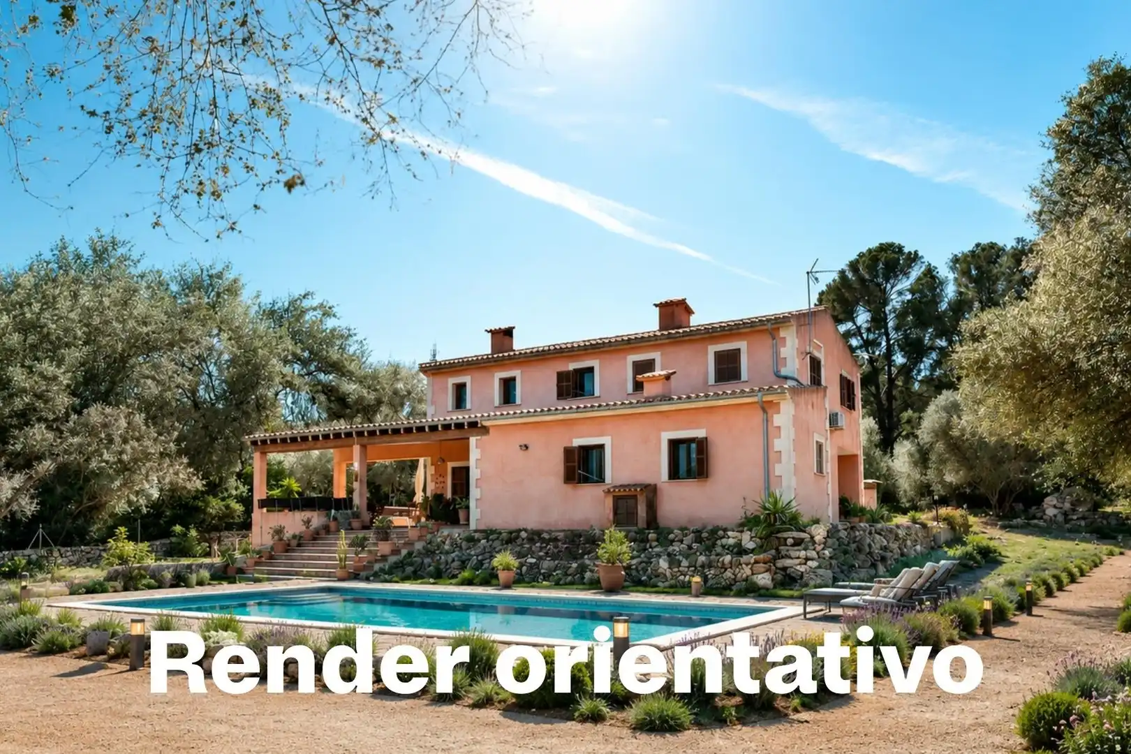 Vista exterior de Finca rústica en venta en Sencelles con Calefacción, Jardín privado y Terraza