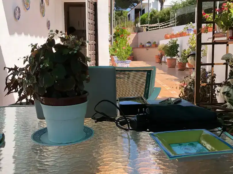 Terrassa de Casa o xalet en venda en El Campillo (Huelva) amb Jardí privat, Traster i Moblat
