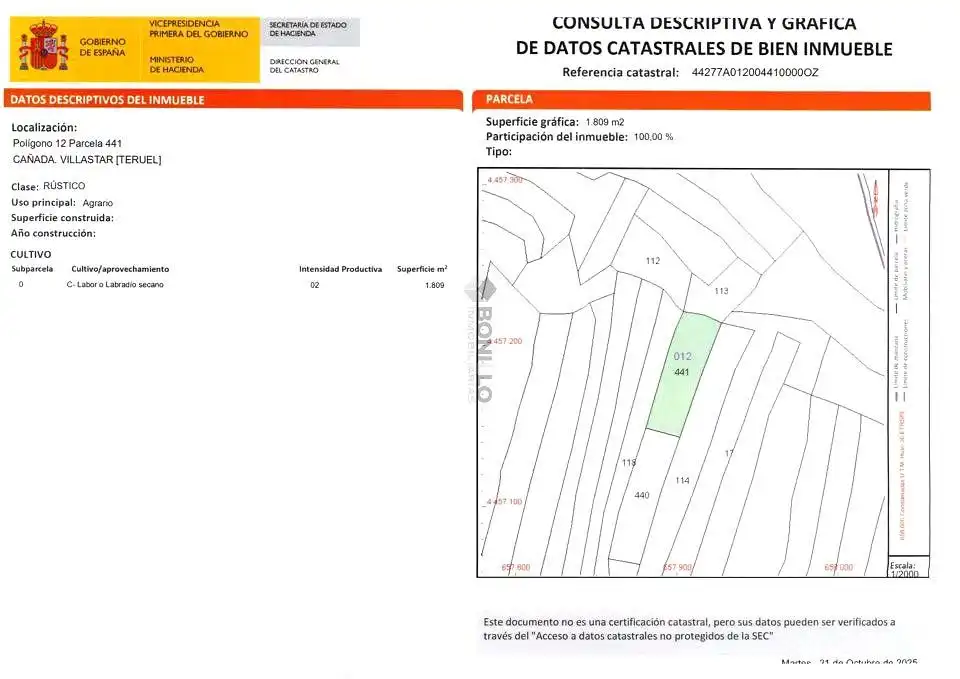 Residencial en venta en PARTIDA REPULLESA Y VARIAS MÁS, Villastar