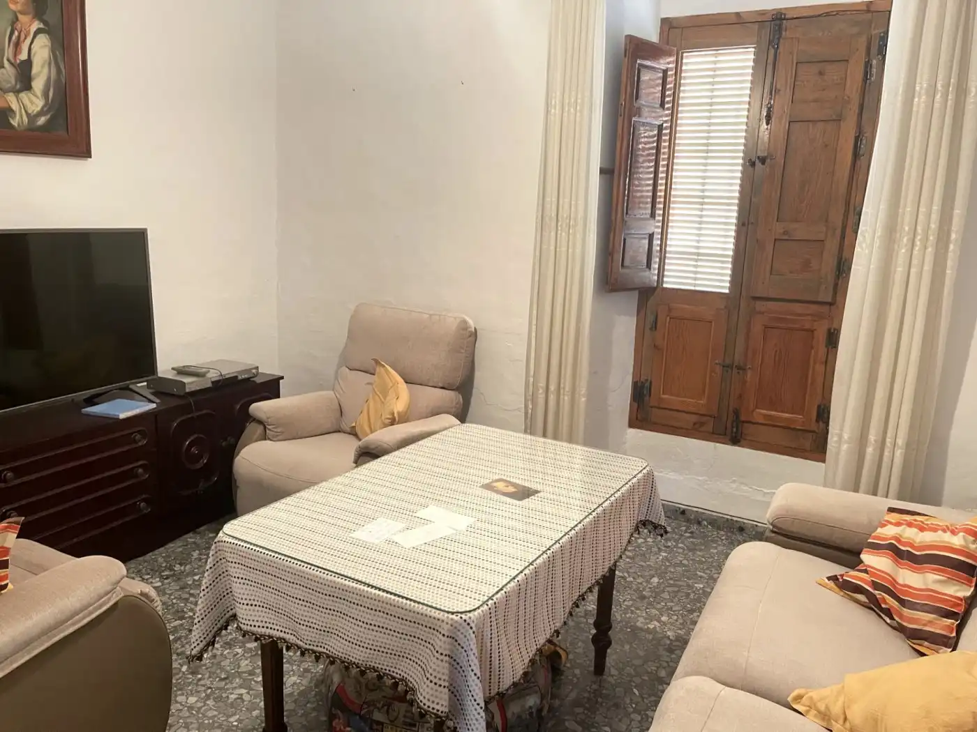 Sala de estar de Casa o chalet en venta en Villanueva de Algaidas con Aire acondicionado, Calefacción y Trastero