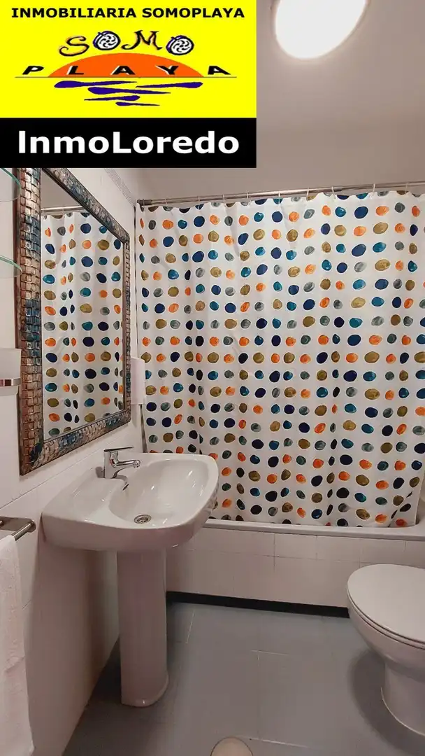 Badezimmer von Wohnung zur Miete in Ribamontán al Mar mit Terrasse, Möbliert und Gemeinschaftspool
