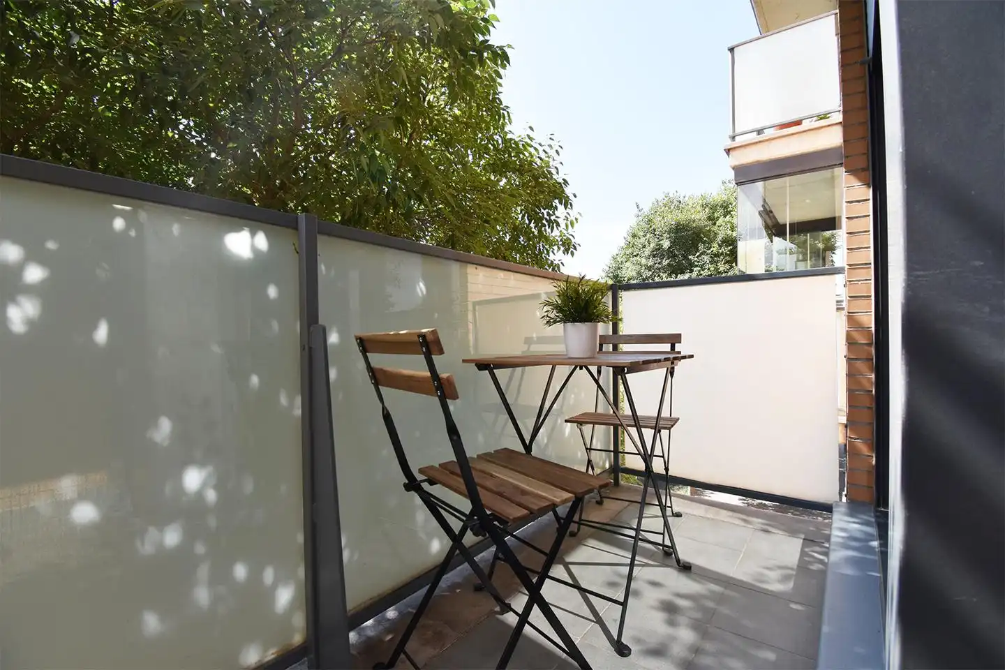 Terrasse von Wohnung zum Verkauf in Zaragoza mit Klimaanlage, Heizung und Parkett