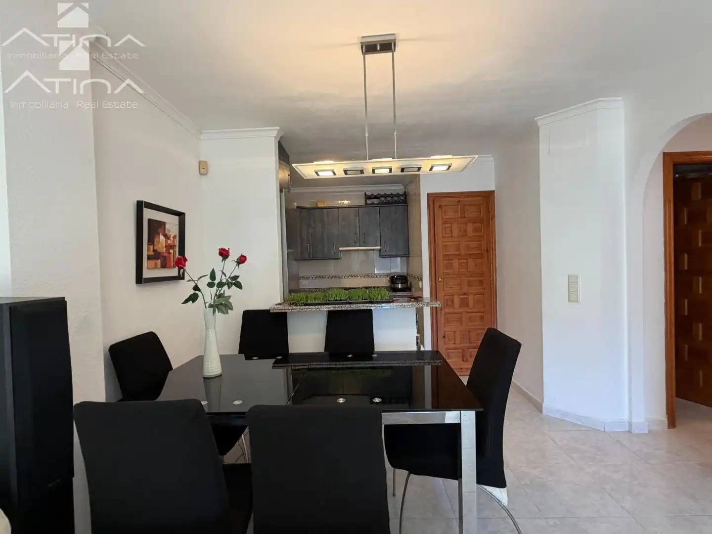 Menjador de Apartament en venda en Benitachell / El Poble Nou de Benitatxell amb Aire condicionat, Jardí privat i Terrassa