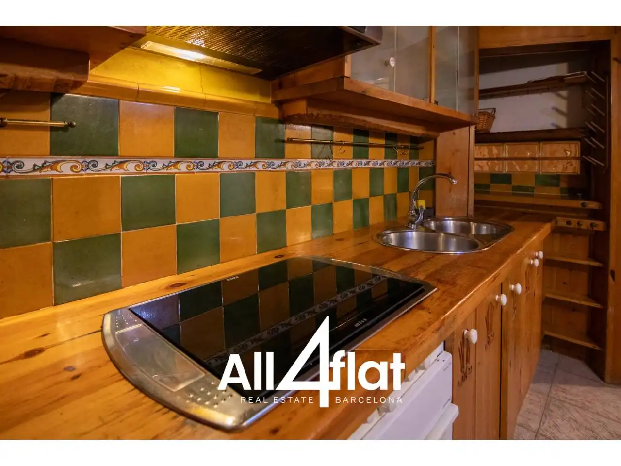 Cocina de Piso en venta en Barcelona con Aire acondicionado, Parquet y Terraza