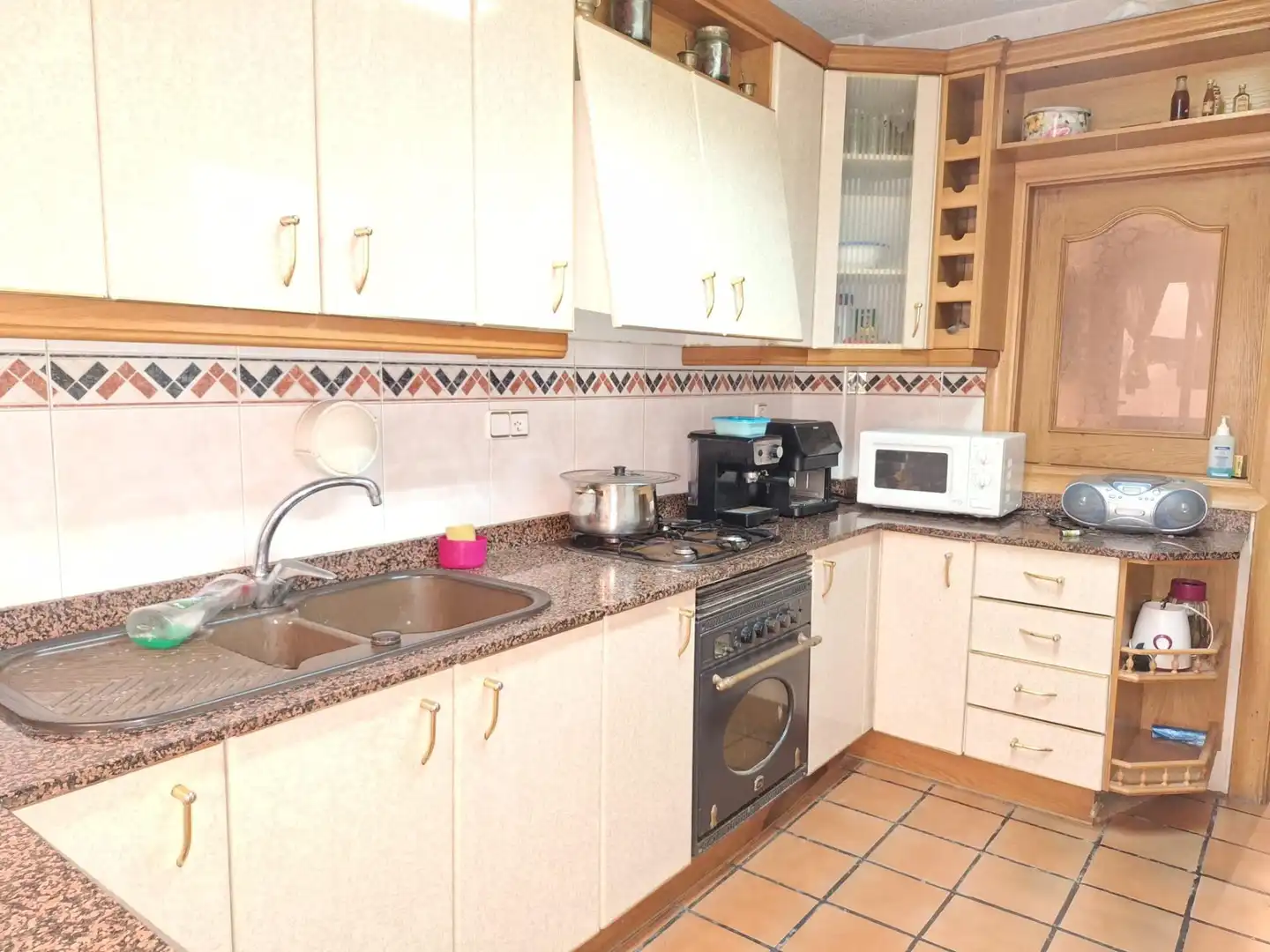 Kitchen of Flat for share in Librilla  with Terrace, Furnished and Balcony