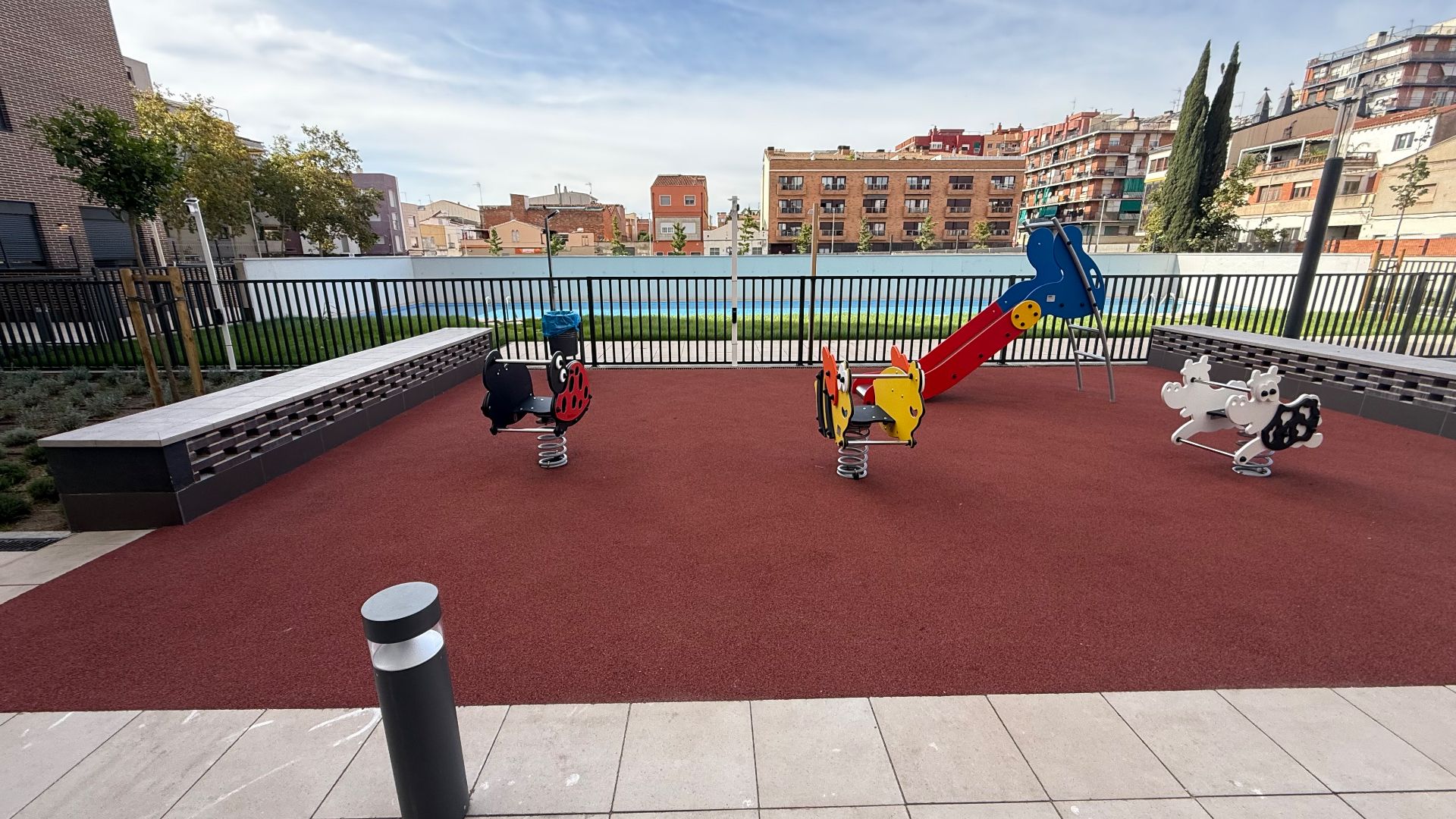 Terrace of Flat to rent in Sabadell  with Air Conditioner, Heating and Parquet flooring