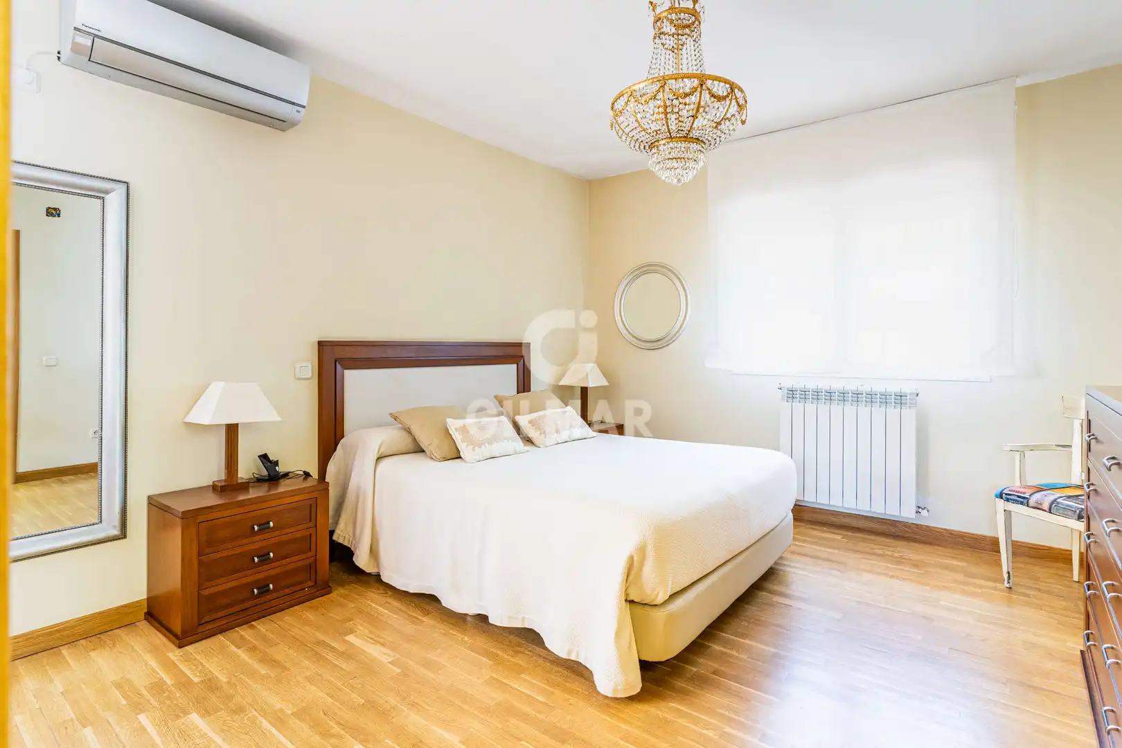Bedroom of Houses for sale in Moraleja de Enmedio  with Heating, Private garden and Swimming Pool