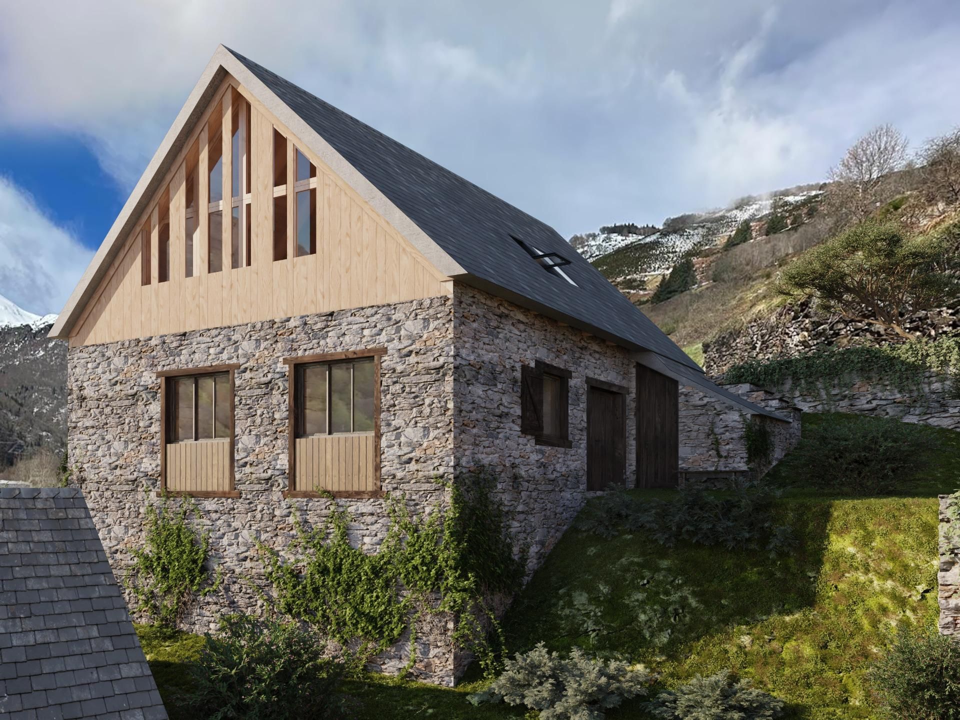 Exterior view of House or chalet for sale in Bausen