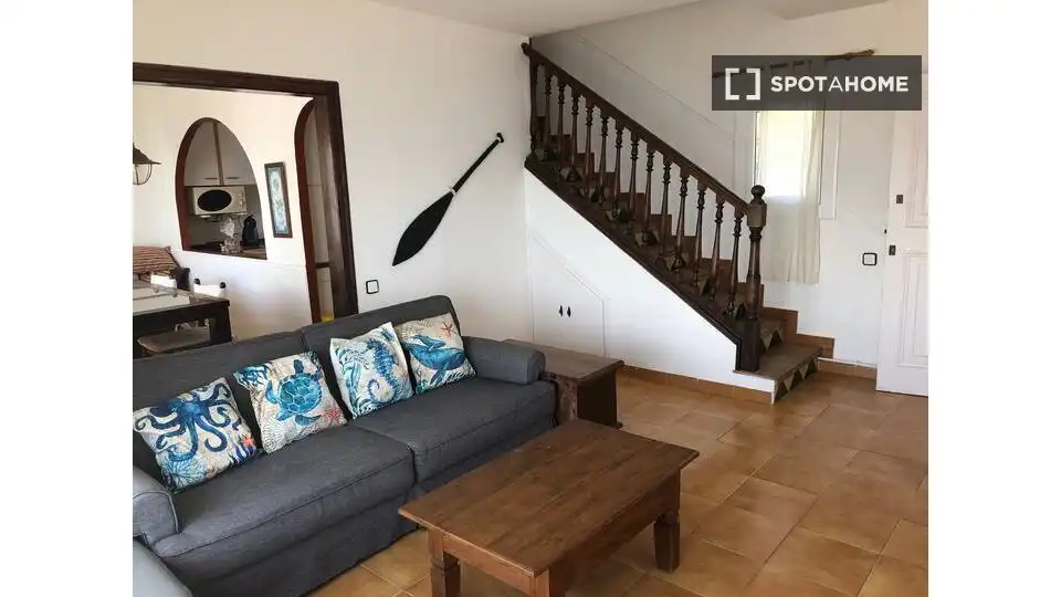 Wohnzimmer von Wohnungen zur untervermieten in Sitges mit Klimaanlage, Terrasse und Möbliert