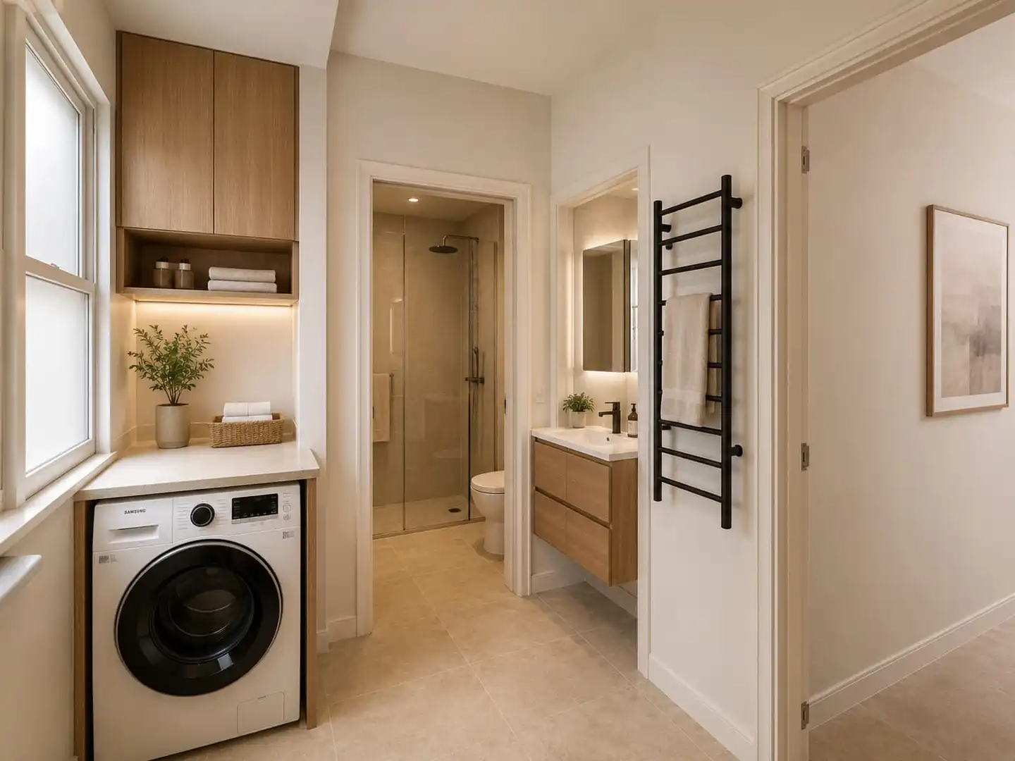 Badezimmer von Wohnung zum Verkauf in Langreo mit Abstellraum