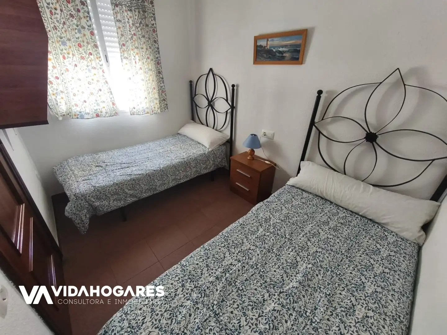 Schlafzimmer von Wohnung zum Verkauf in Chipiona mit Klimaanlage und Balkon