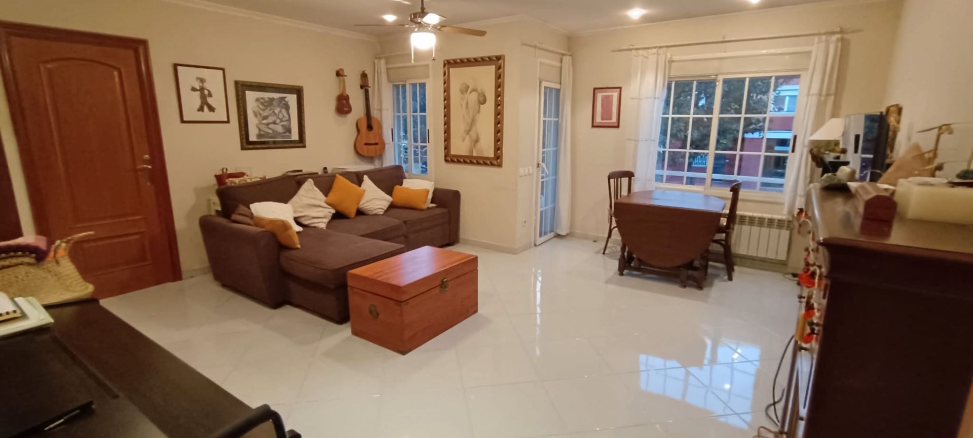 Living room of Flat to rent in Sabadell  with Heating, Furnished and Balcony