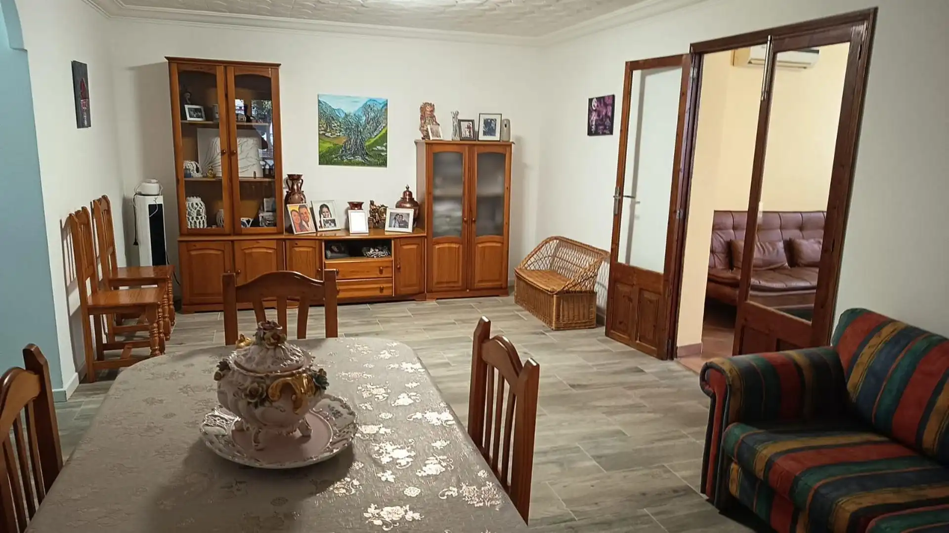 Sala d'estar de Casa adosada en venda en  Palma de Mallorca amb Aire condicionat, Terrassa i Moblat