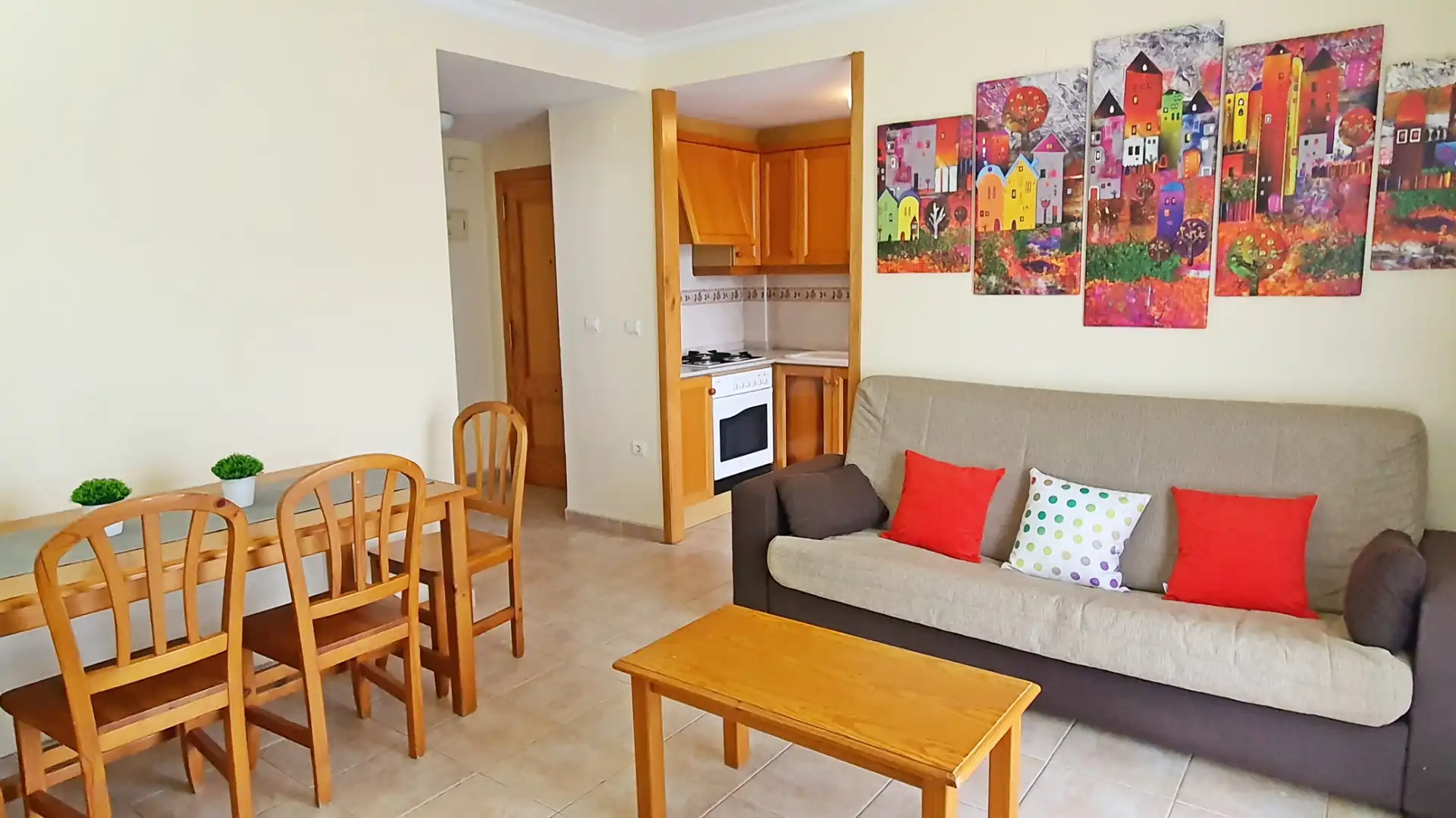 Sala de estar de Apartamento de alquiler en Xeraco con Aire acondicionado, Calefacción y Terraza