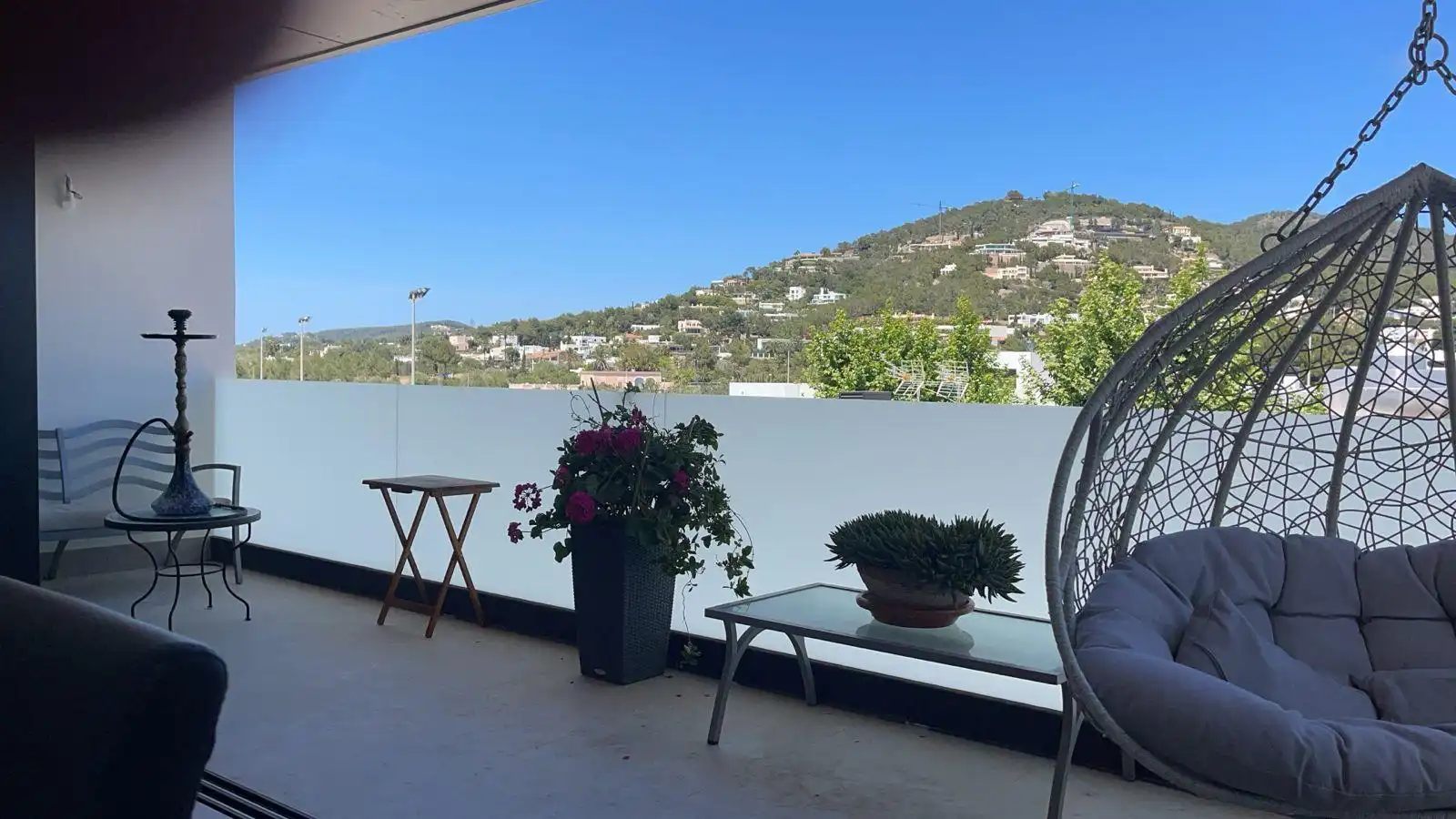 Terrassa de Casa adosada en venda en Santa Eulària des Riu amb Aire condicionat, Calefacció i Jardí privat