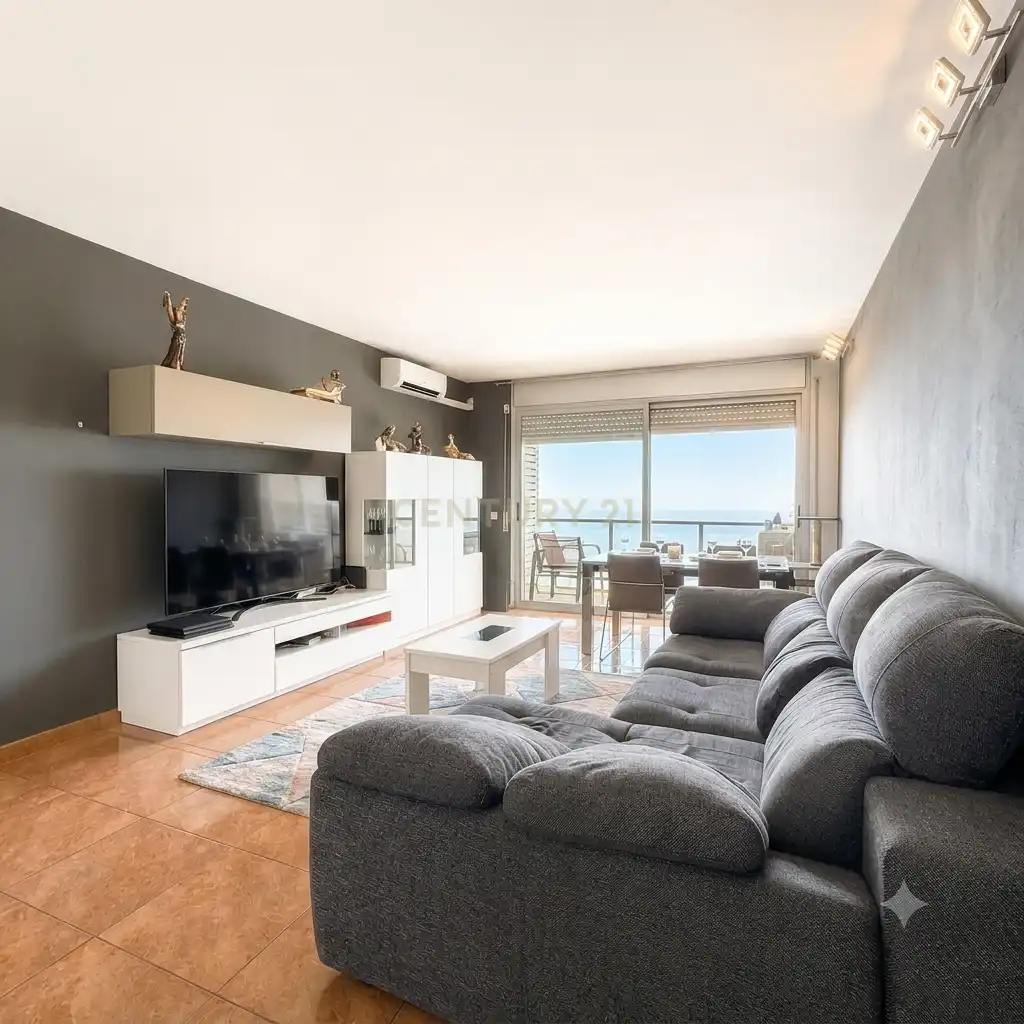 Sala de estar de Apartamento en venta en Montgat con Aire acondicionado