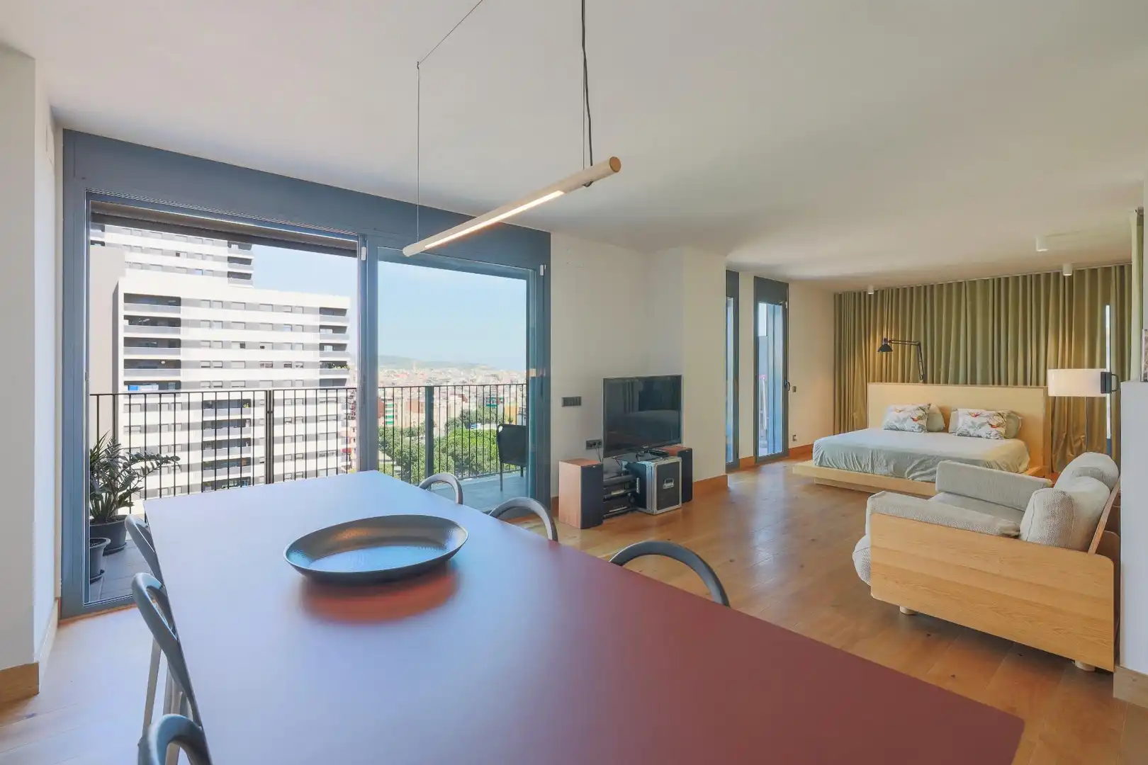 Wohnzimmer von Wohnung zum Verkauf in L'Hospitalet de Llobregat mit Klimaanlage, Heizung und Parkett