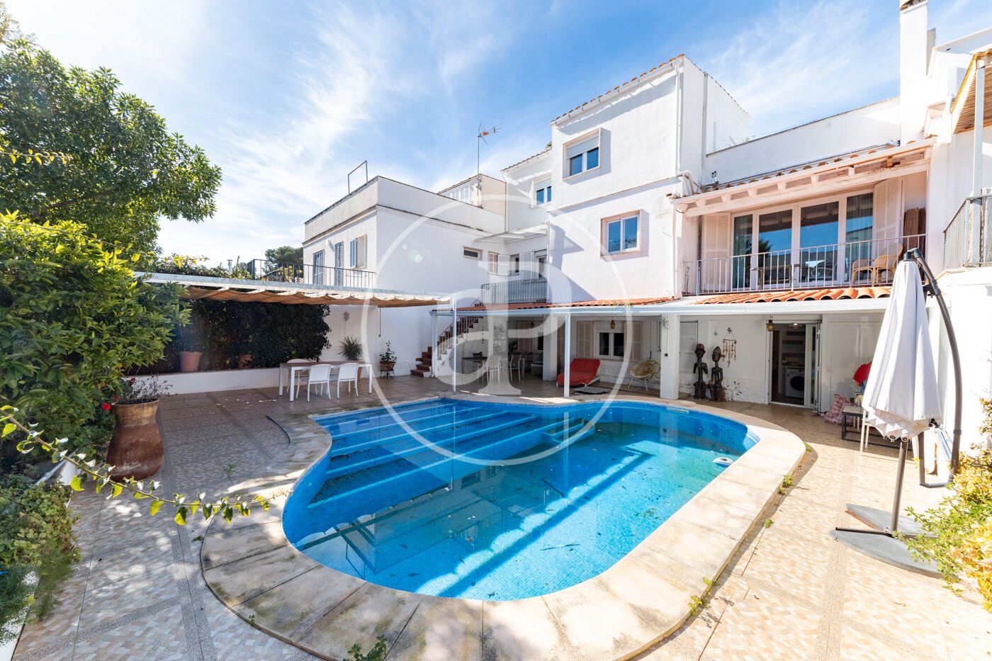 Exterior view of Single-family semi-detached for sale in Llucmajor  with Air Conditioner, Private garden and Terrace