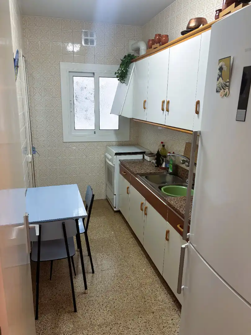 Kitchen of Flat for sale in L'Hospitalet de Llobregat  with Air Conditioner, Furnished and Oven