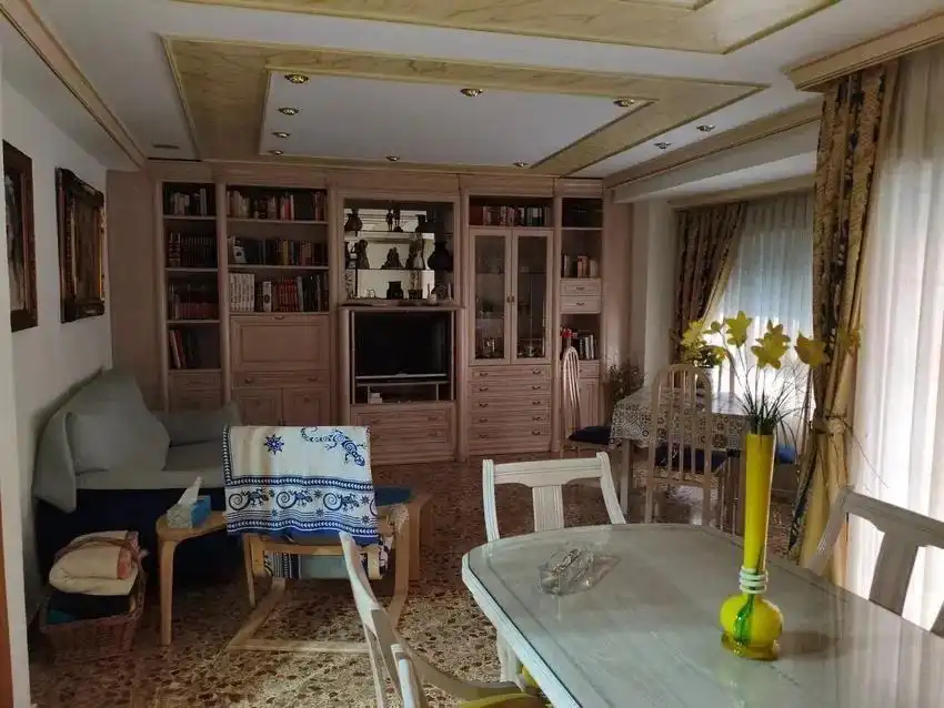 Living room of Flat for sale in Torrent  with Air Conditioner, Terrace and Furnished