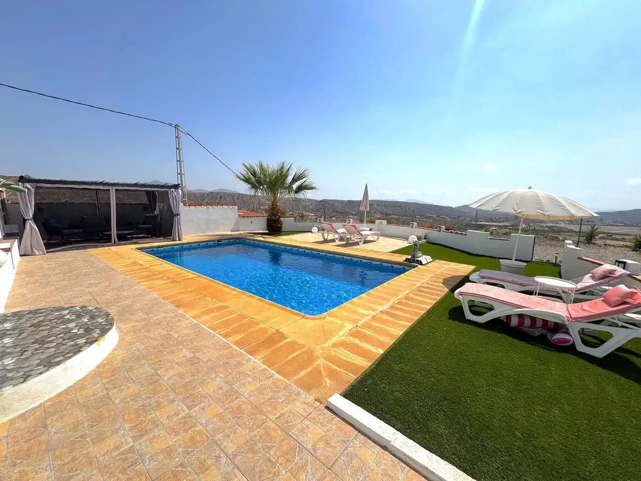 Piscina de Casa o xalet en venda en Huércal-Overa amb Aire condicionat, Terrassa i Piscina